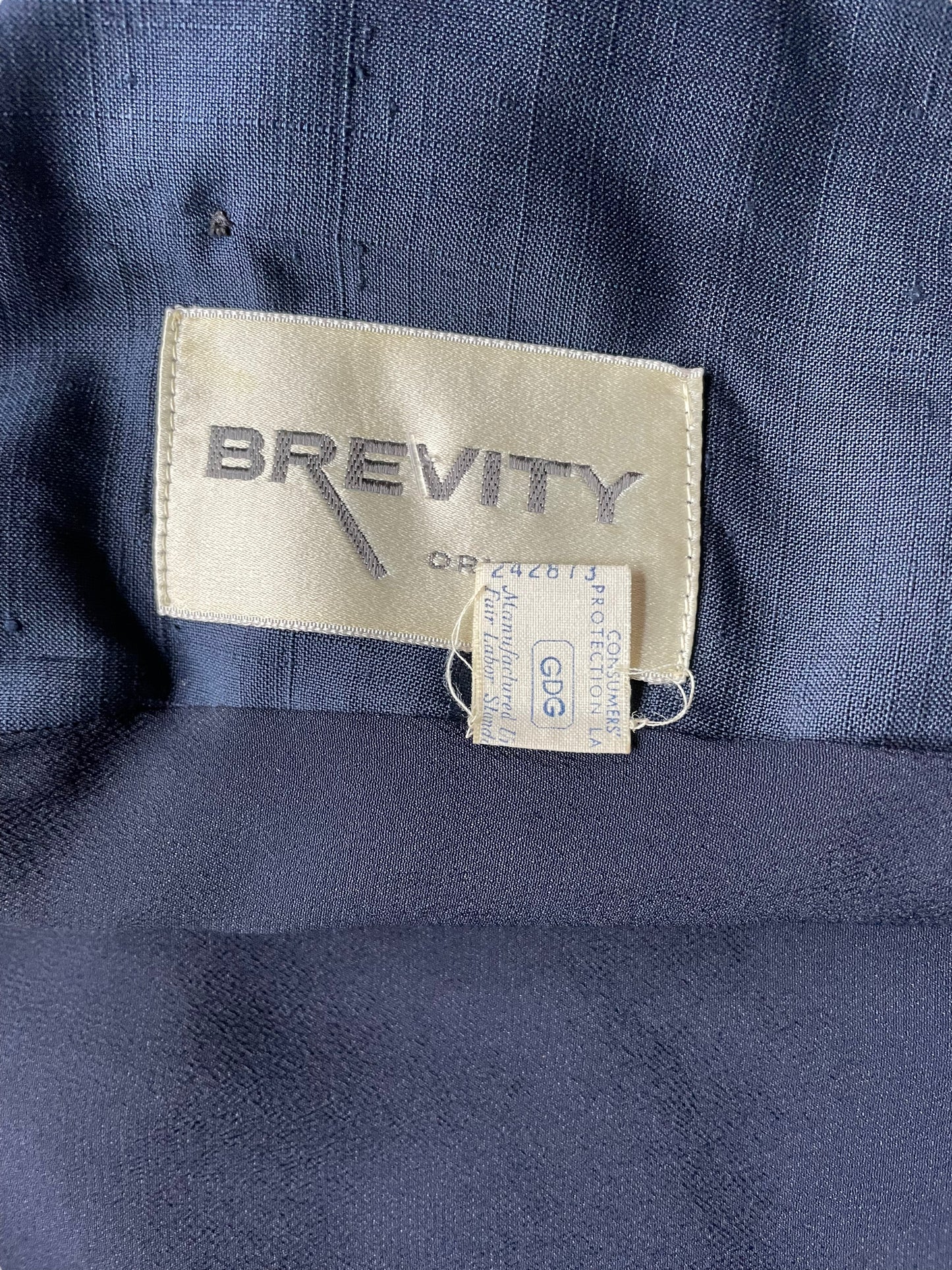 Tag view of Vintage 1950s Silk Cropped Dress Jacket | Seattle True Vintage | Barn Owl Ladies Vintage Clothing