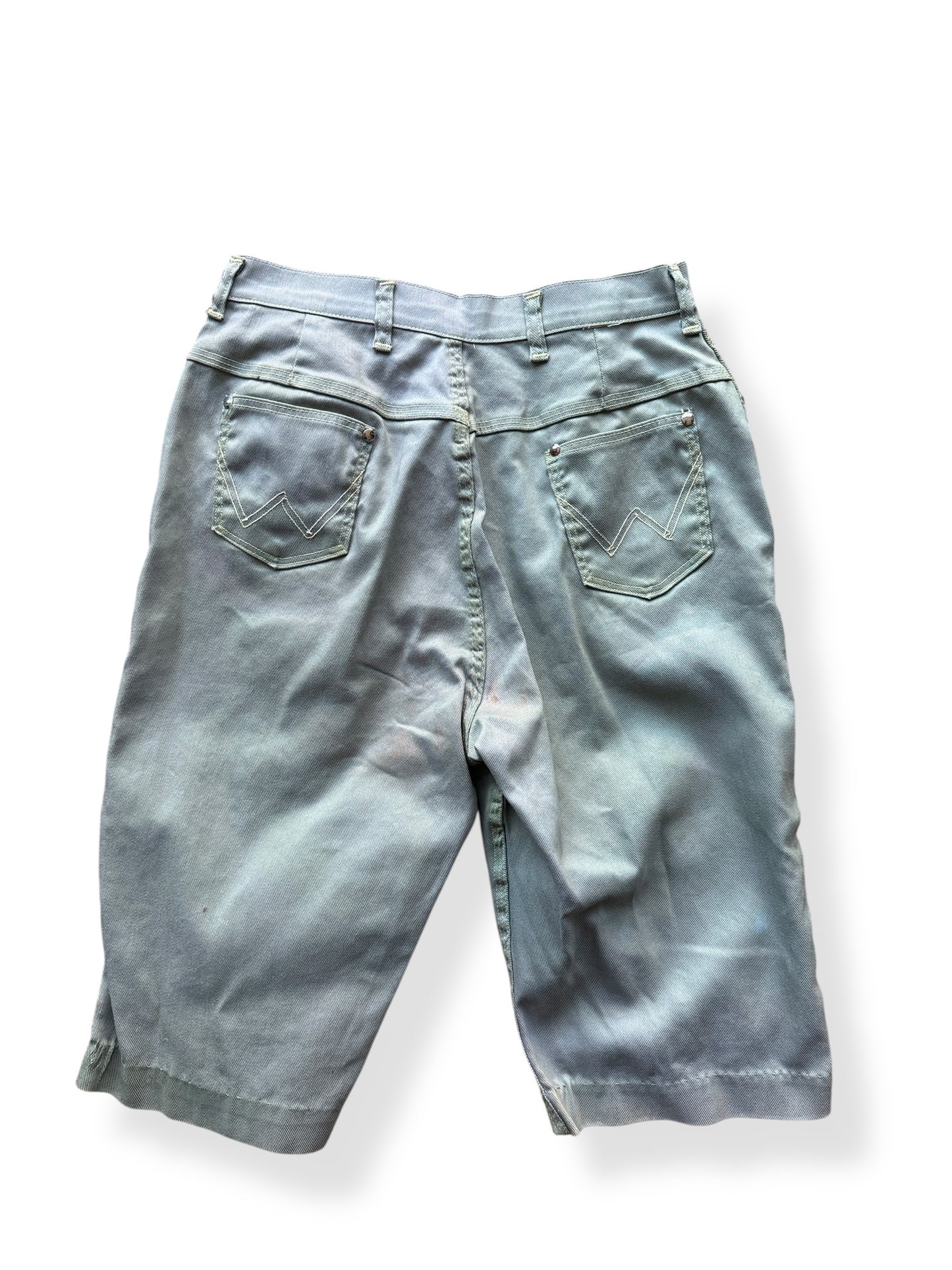 Back of Vintage Miss Wrangler Slate Shorts W29