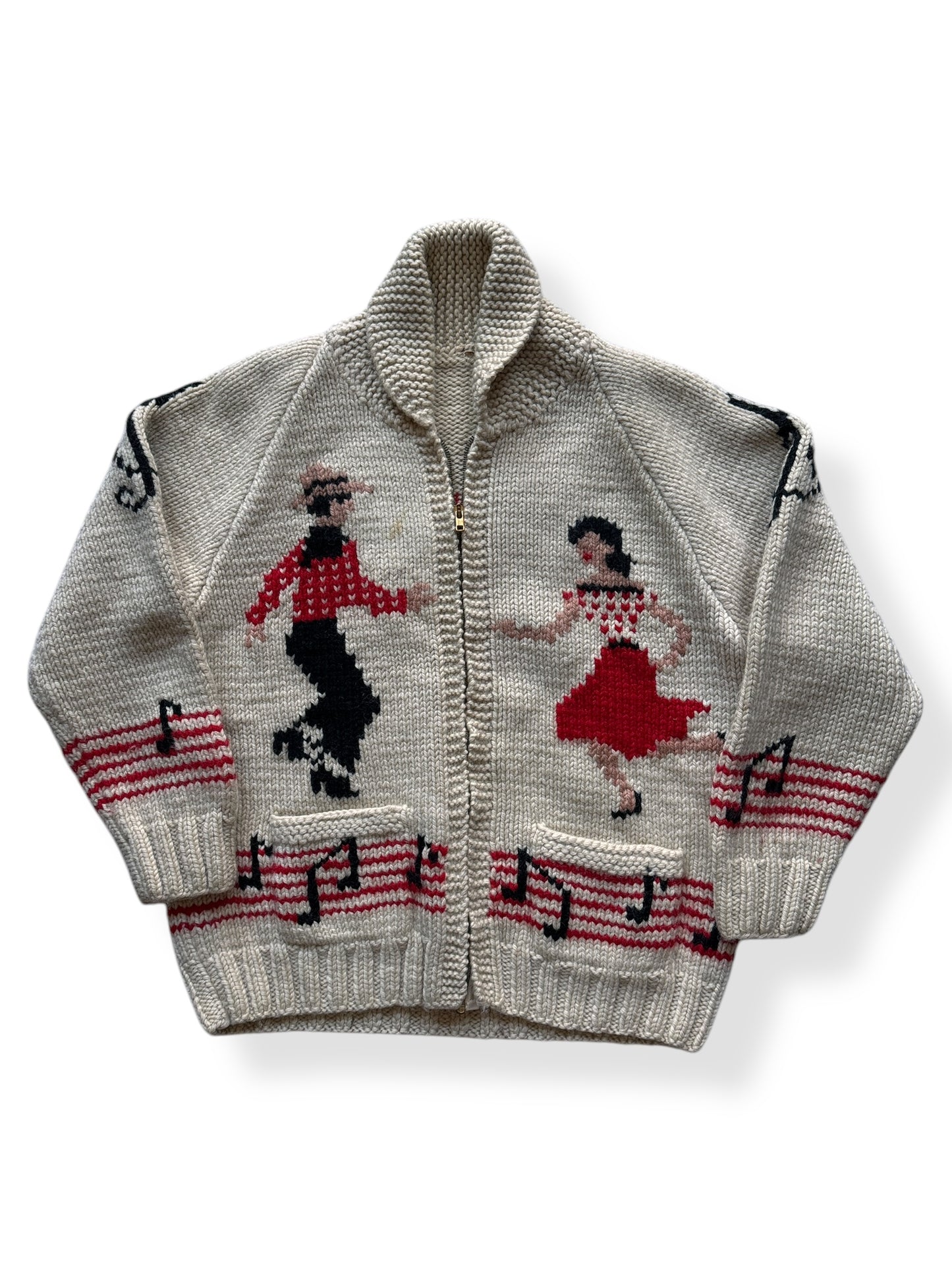 Front of Vintage Mary Maxim Hoedown Cowichan SZ M