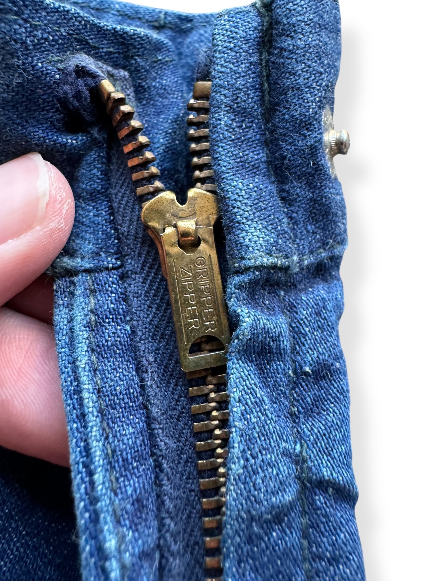 Zipper on Vintage Denim Lee Frontier Lady Side Zips W24