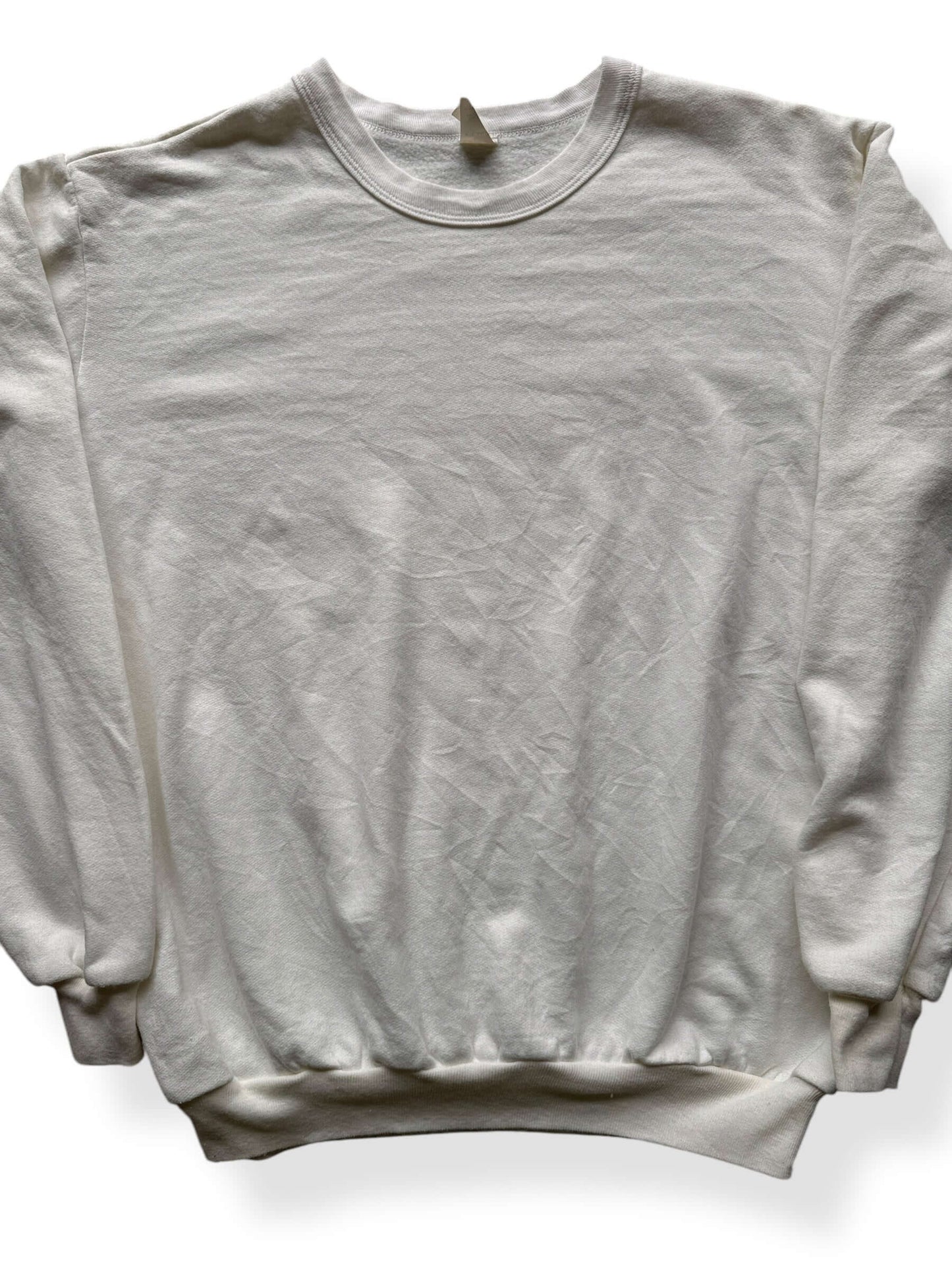 Front Close Up of Vintage Ed's Bulldozing Crewneck SZ XL