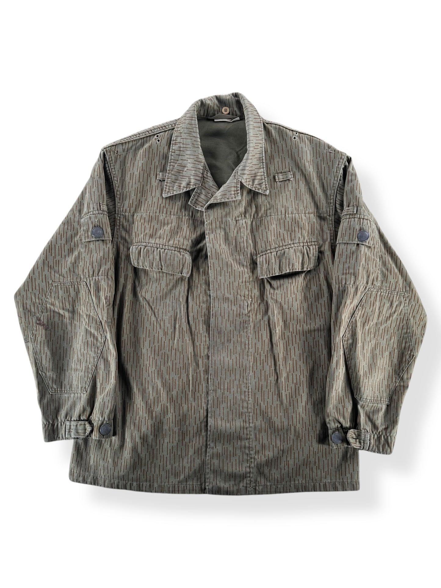 Front of Vintage Rain Camo Field Jacket SZ L AS IS