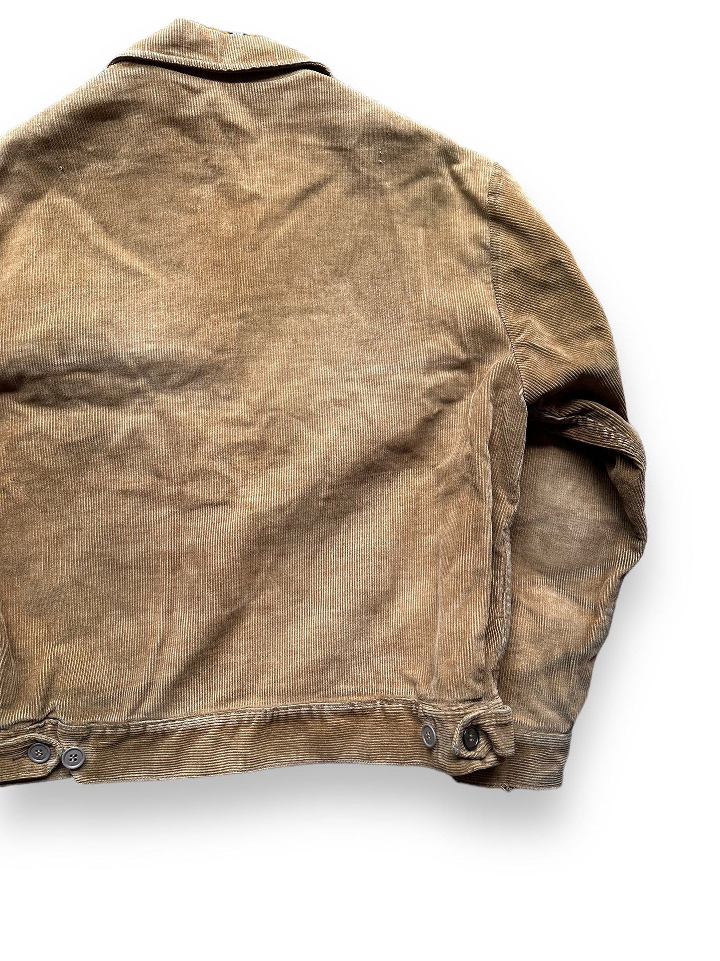 Rear Right View of Vintage Meadowfield by Sweet Orr Corduroy Jacket SZ L | Vintage Corduroy Jacket Seattle | Barn Owl Vintage