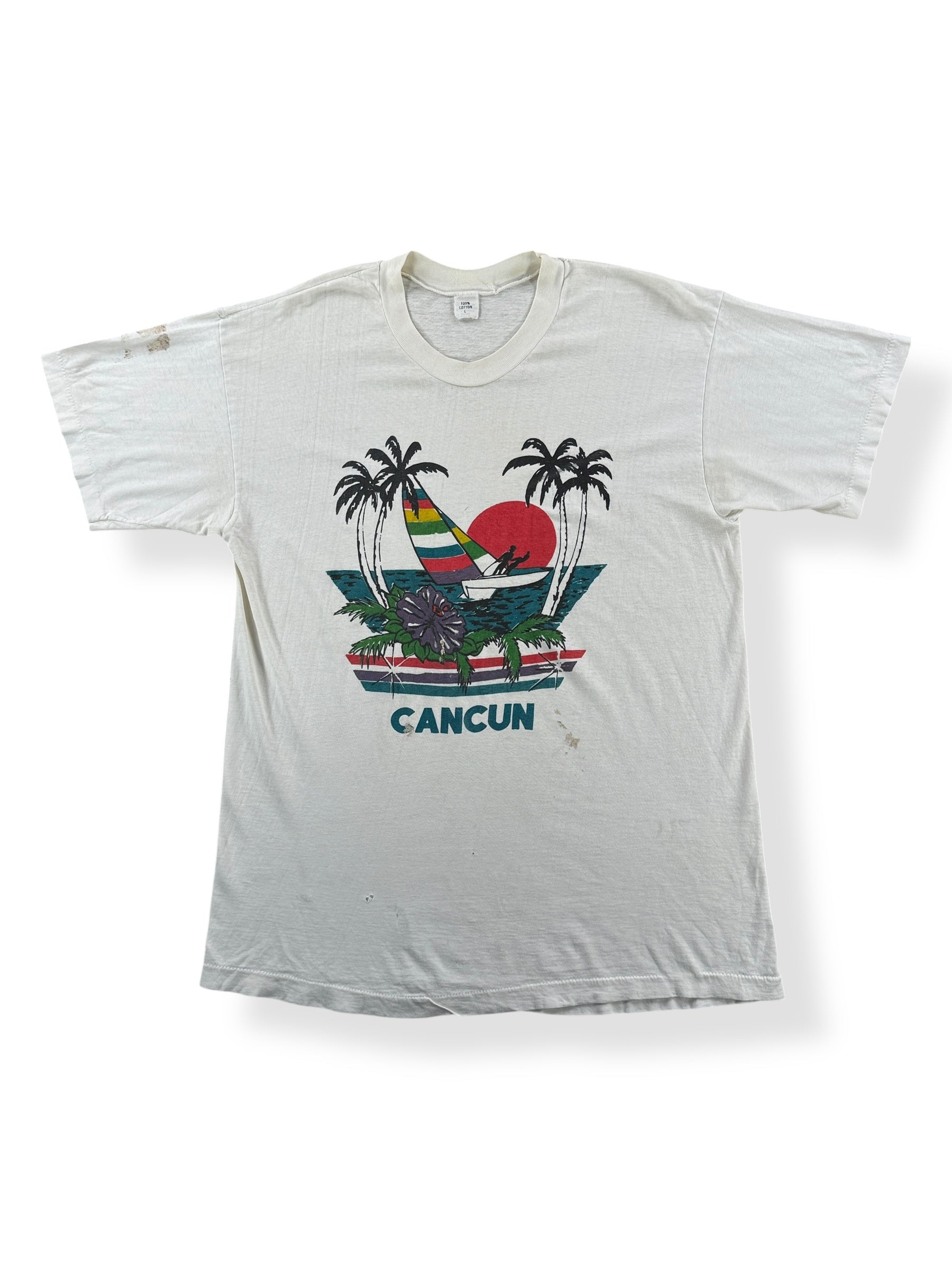 Front of Vintage Cancun Tourist Tee SZ M