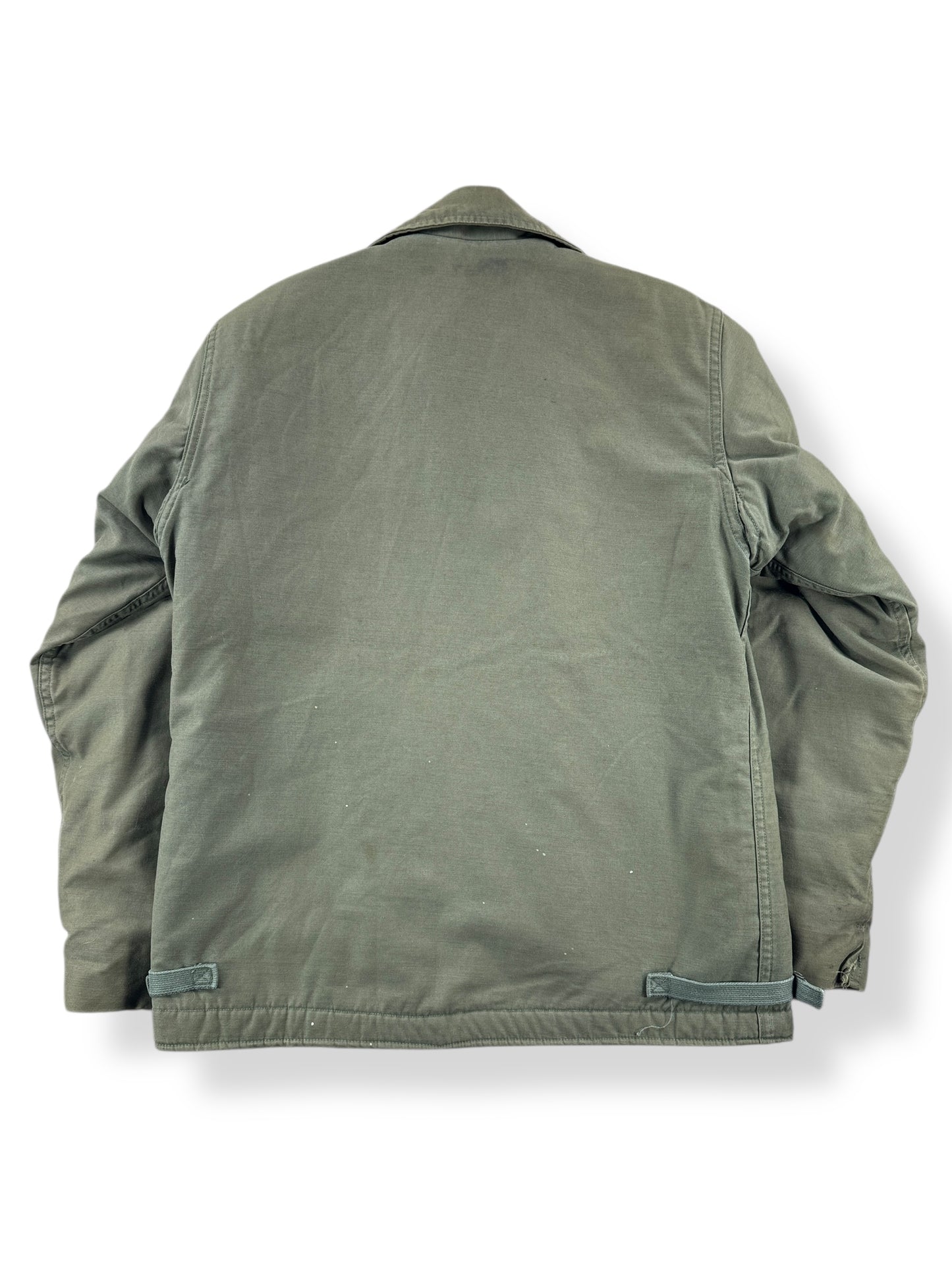 Back of Vintage A-2 Deck Jacket SZ L AS IS