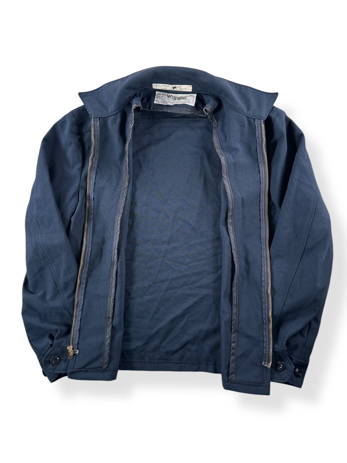 Inside of Vintage Wrangler Gas Station Jacket SZ 40