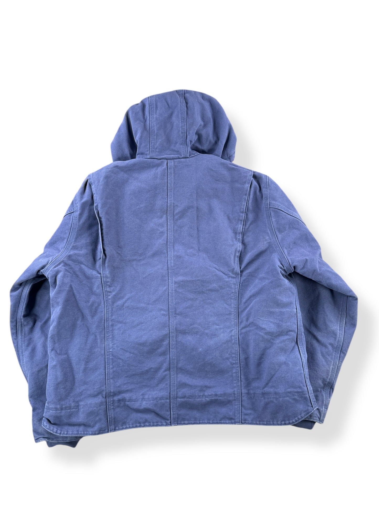 Back of Carhartt Women's Blue Dusk Jacket SZ XXL