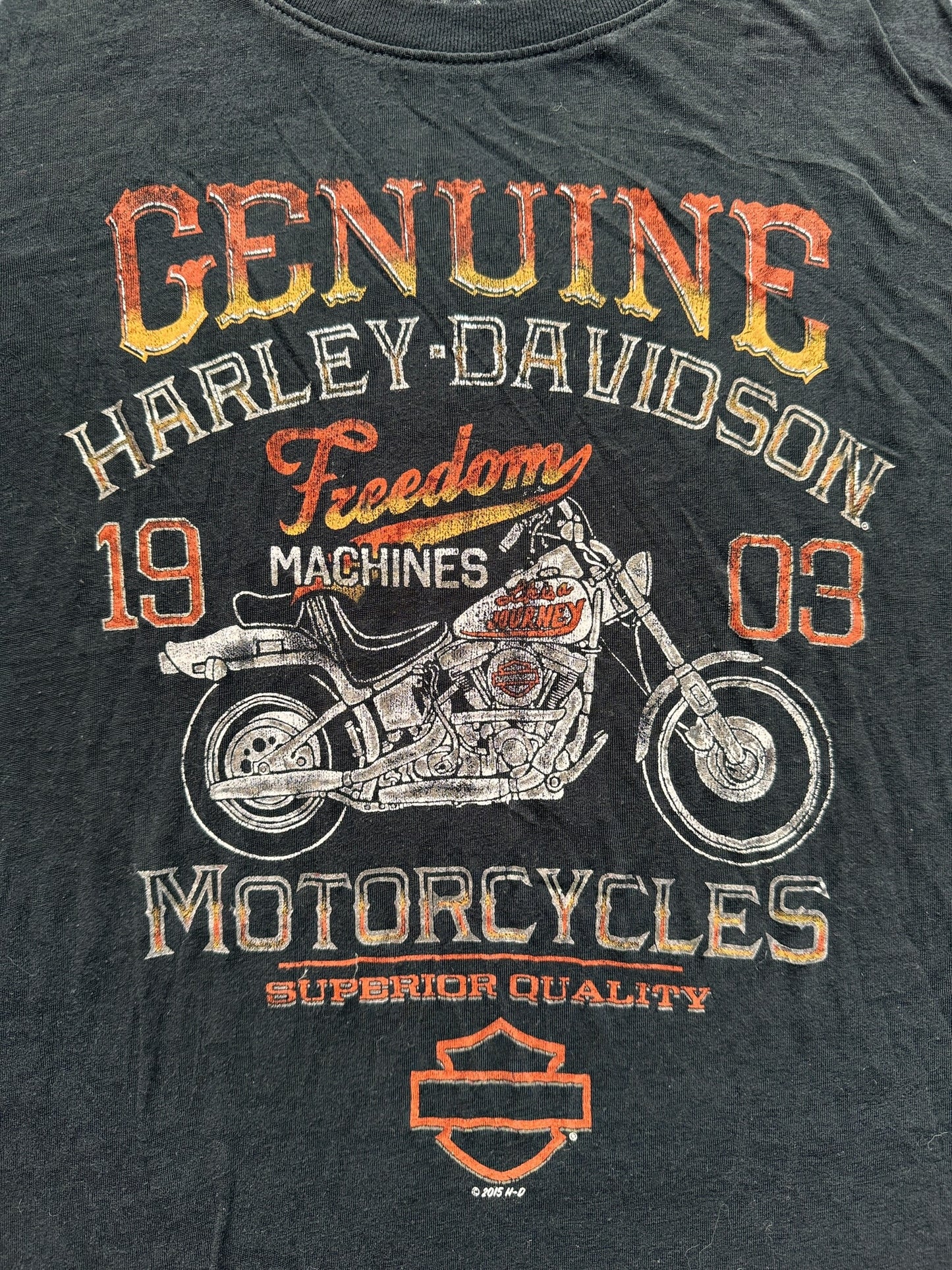 Front Graphic of 2015 Harley-Davidson New Orlean Ladies Tee L