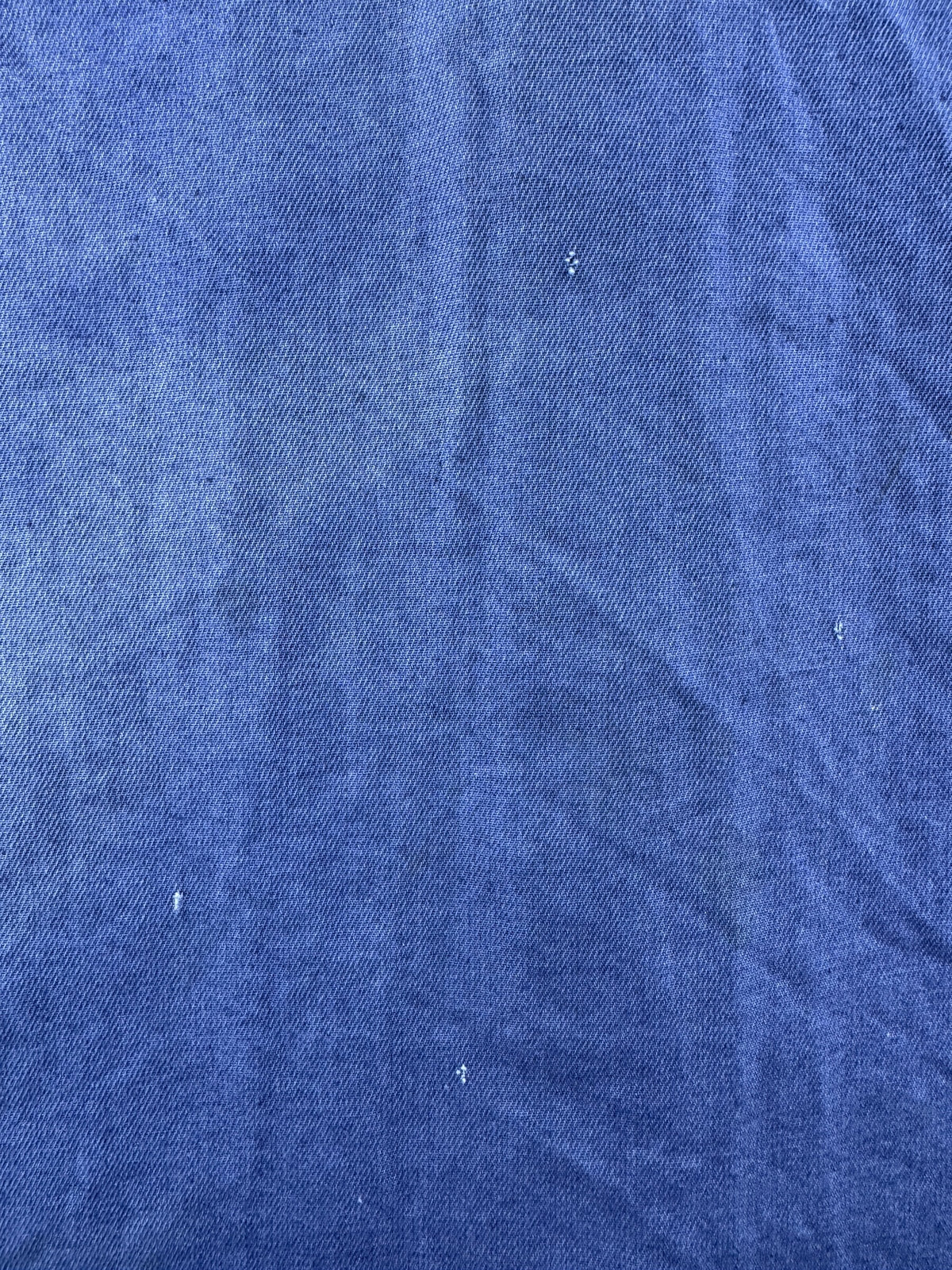 Fading on back of Vintage Grey Blue French Chore Coat SZ L