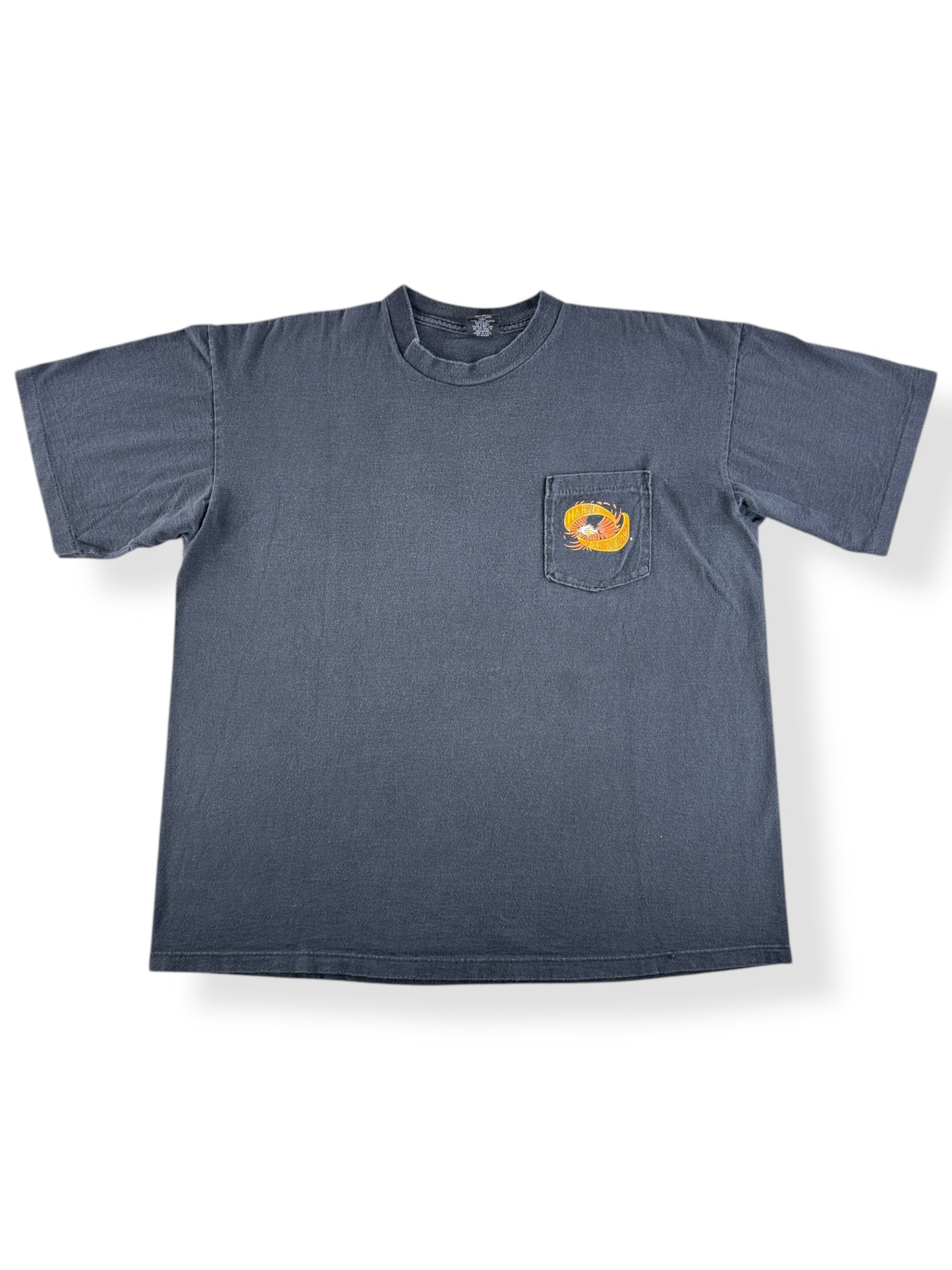 Front of Vintage 50th Anniversary Harley Pocket Tee SZ XL