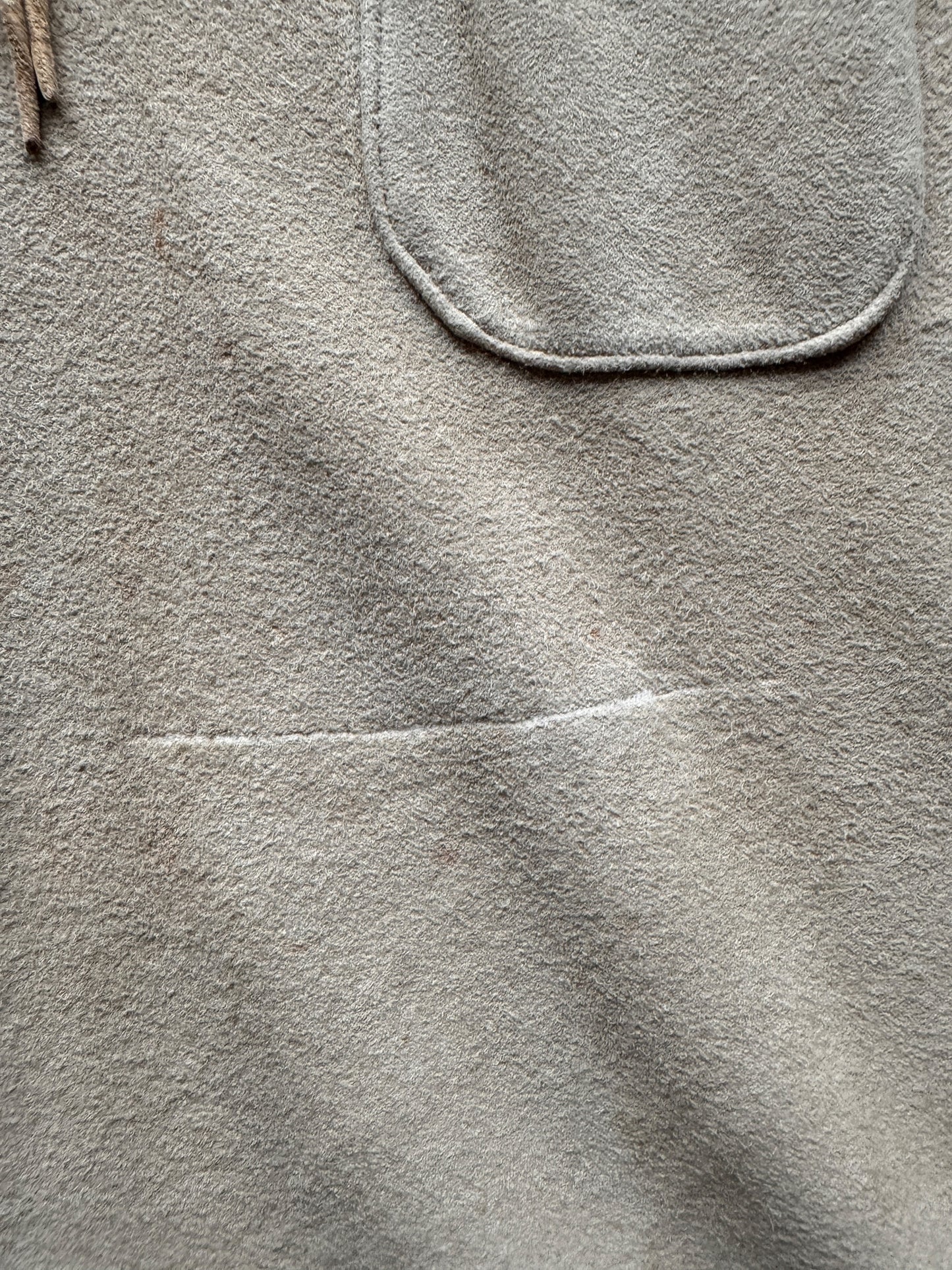 Scuff on Vintage Microsuede Pullover Smock SZ M