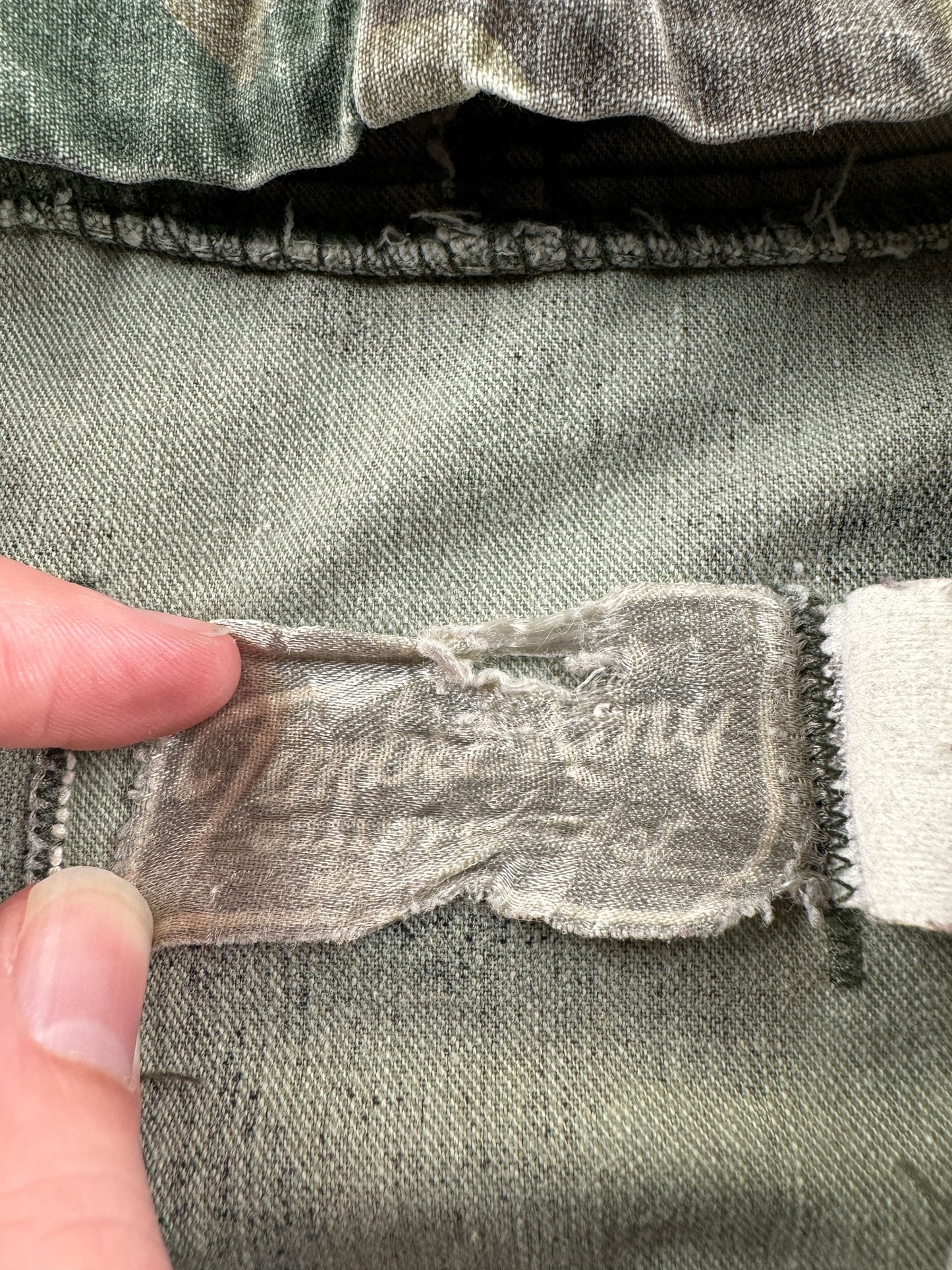Tag on Vintage Woodland Camo Smock SZ M