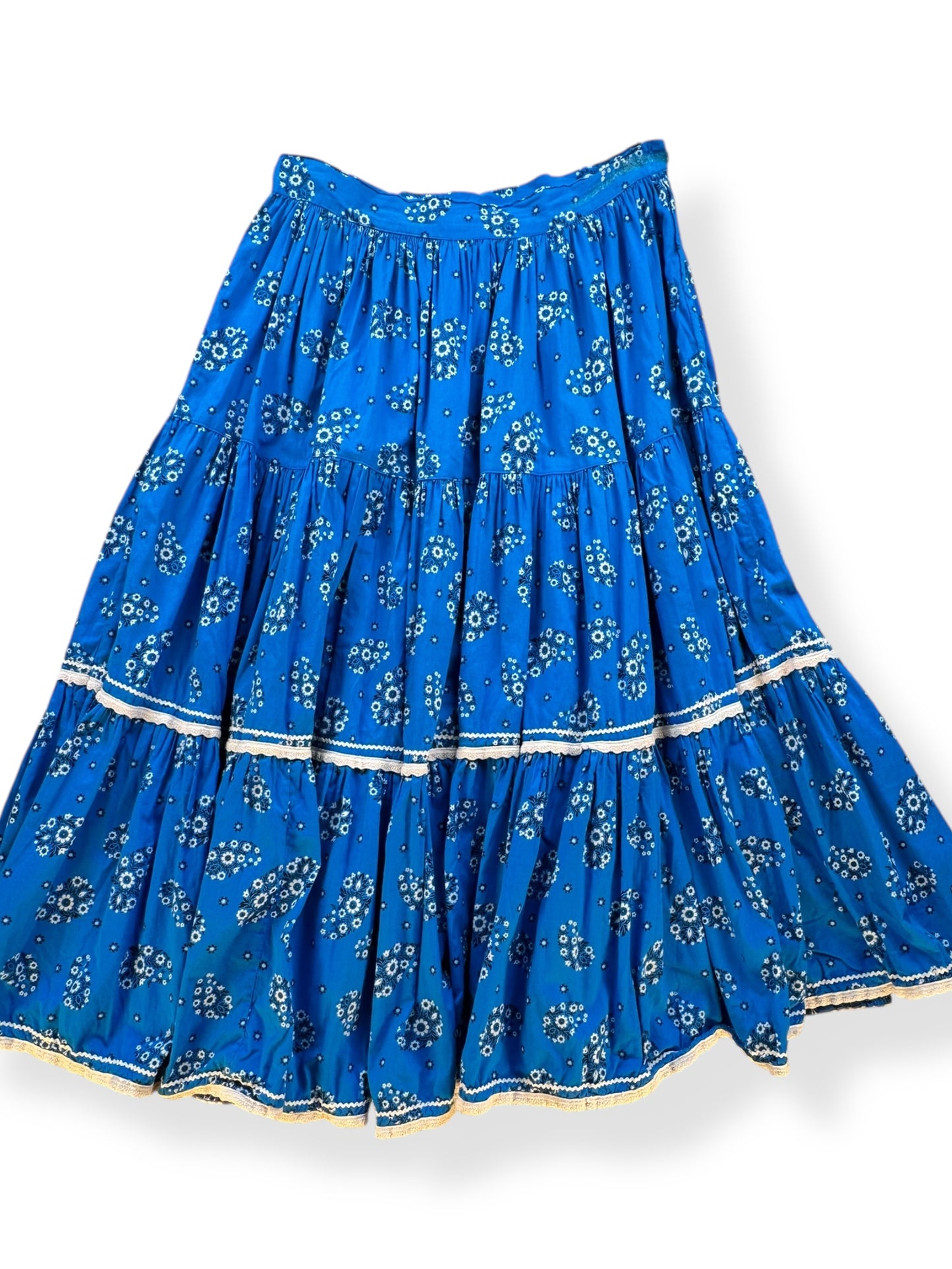 Front view of 1950s Thunderbird Bandana Skirt Set S