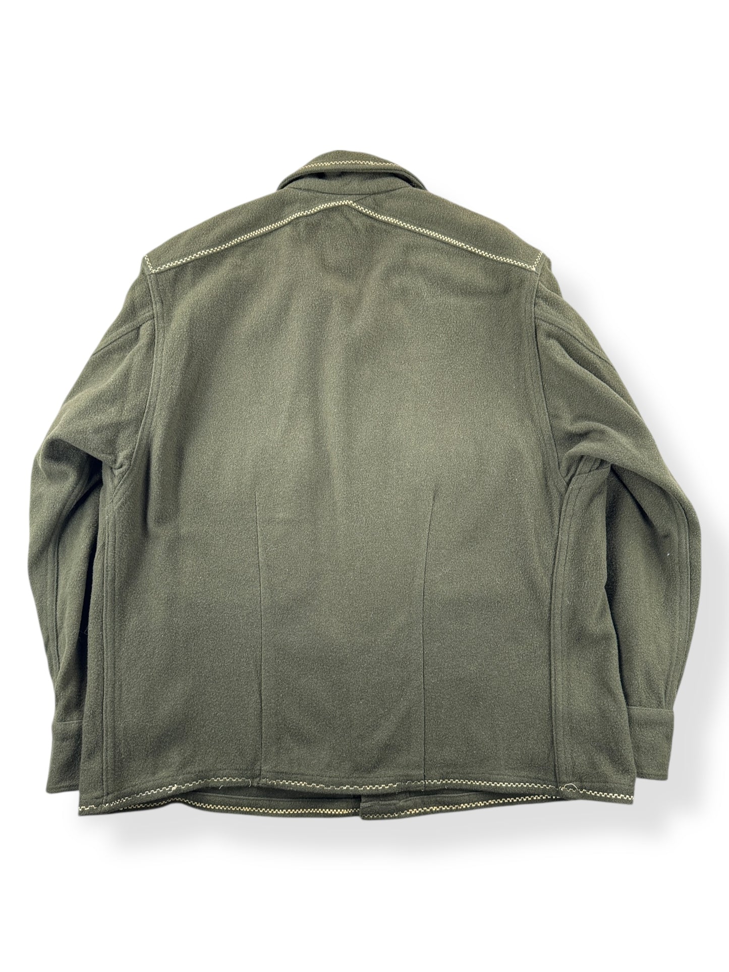 Back of Vintage Customized Korean War Wool Top SZ L