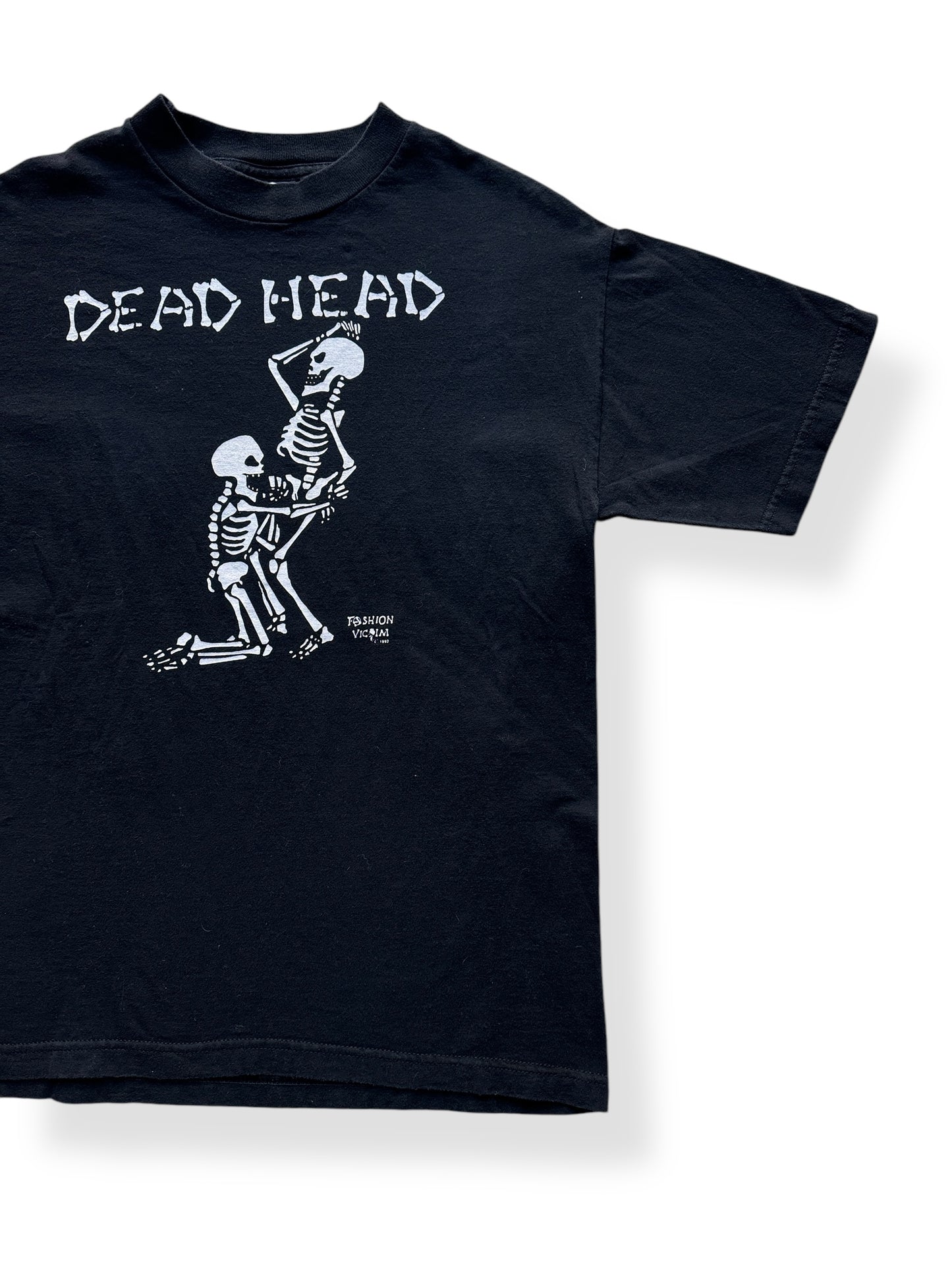 Front Left of Vintage Fashion Victim Sturgis Dead Head Tee SZ M