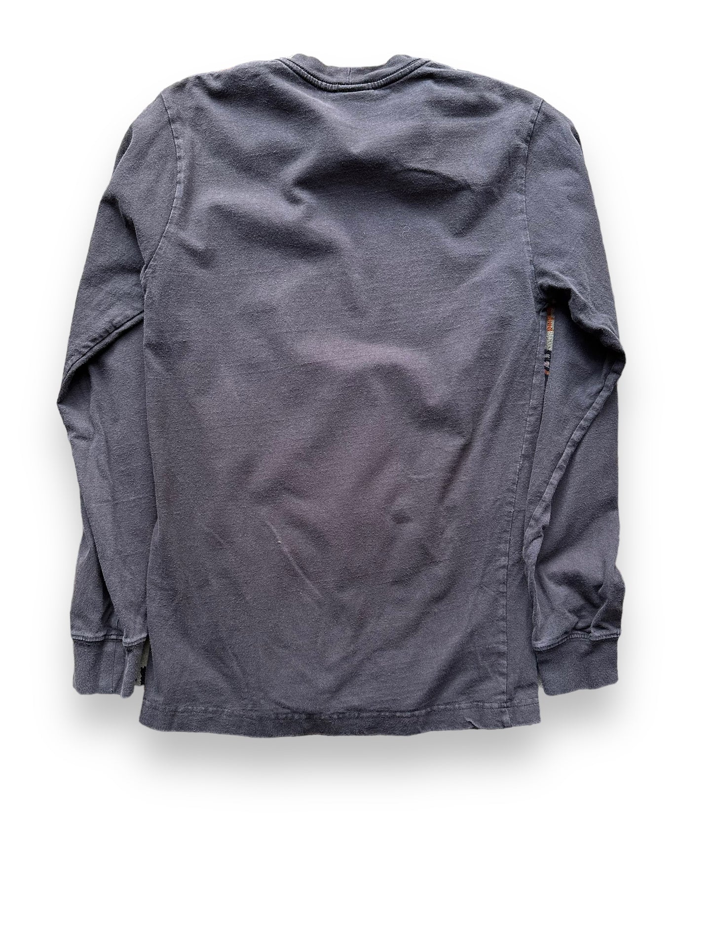 Rear View of Filson Black Long Sleeve Graphic Tee SZ XS | Barn Owl Vintage Goods | Vintage Filson Workwear Seattle