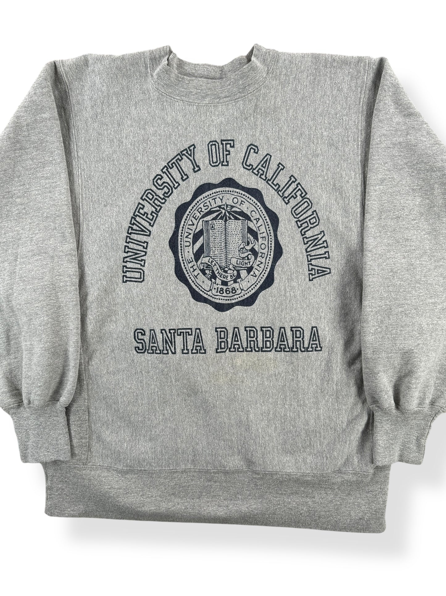 Front Close Up of Vintage UC Santa Barbara Crewneck SZ M