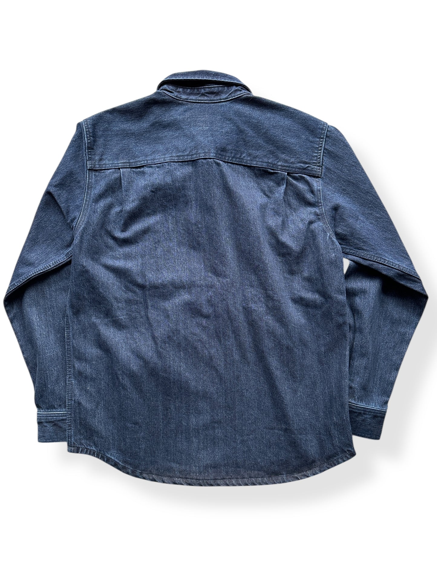 Back of NOS Filson Denim Work Shirt SZ M