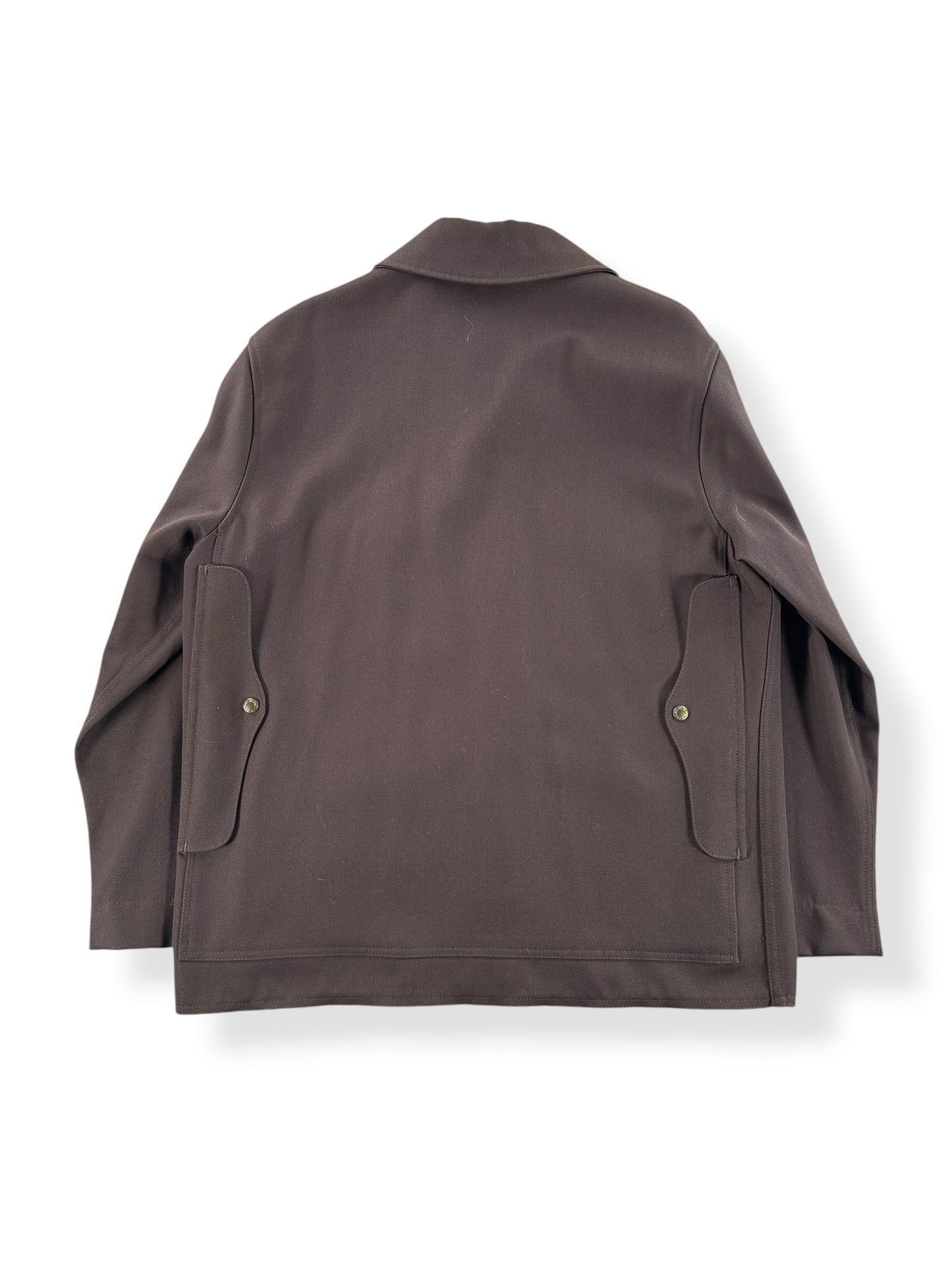 Back of Vintage Filson Brown Gabardine Style 177 Cruiser SZ 44