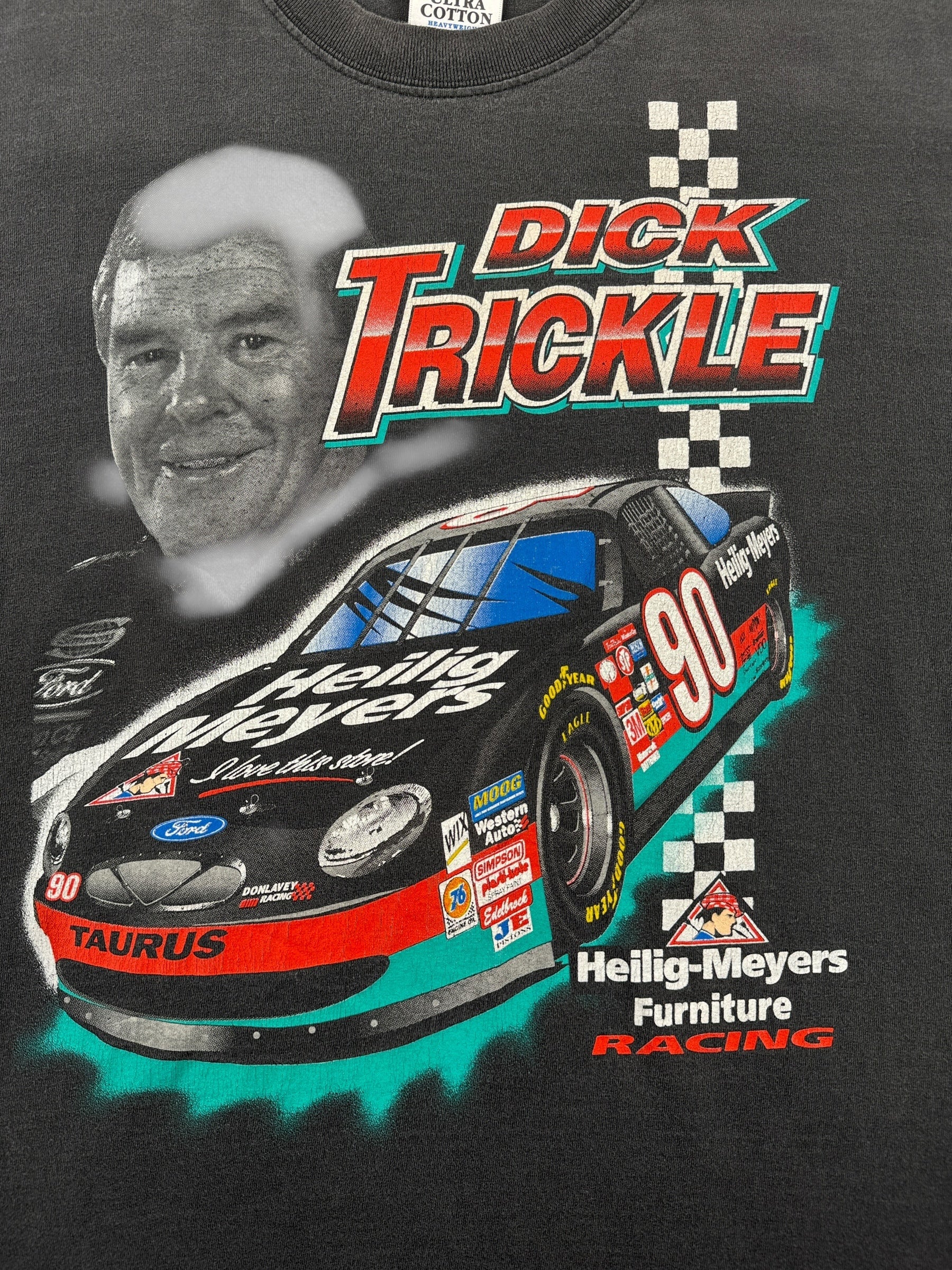 Front Graphic of Vintage Dick Trickle Racing Tee SZ XL