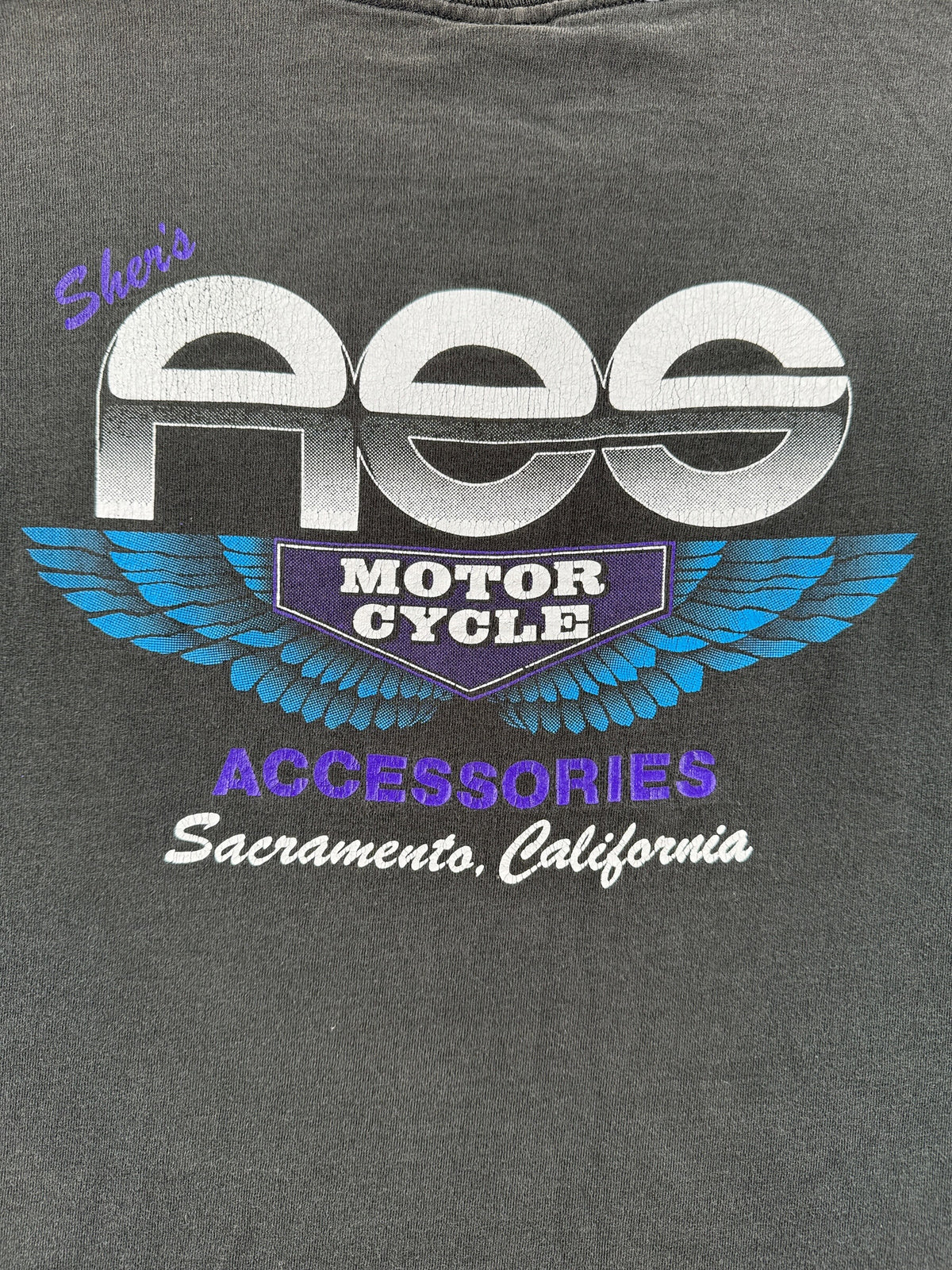 Back Graphic on Vintage 1992 Redwood Run Harley Tee SZ XL