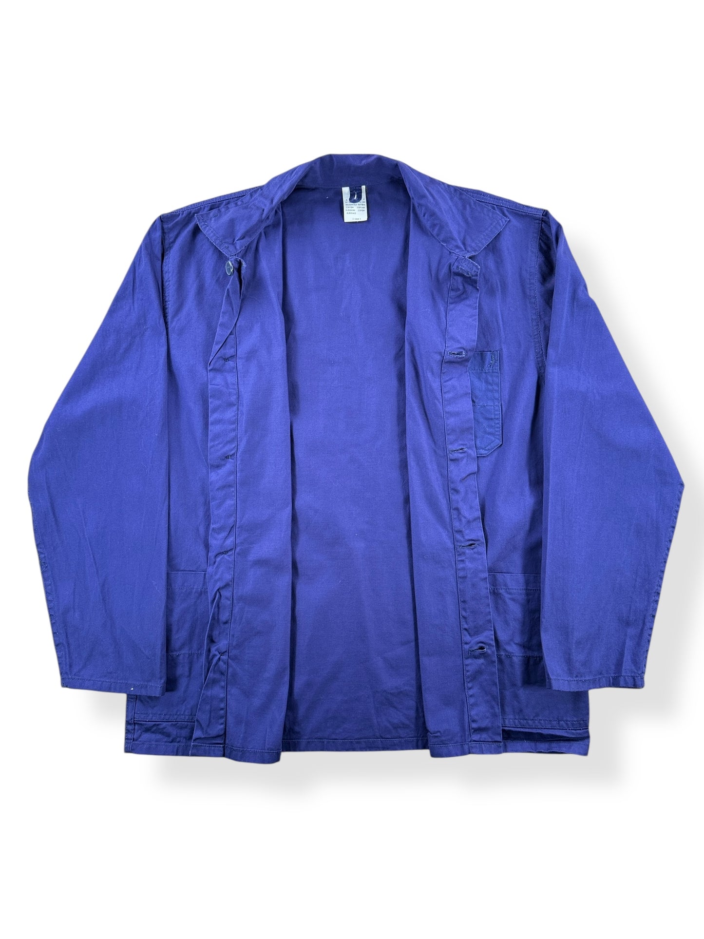Inside of Vintage Dark Purple French Chore Coat SZ L