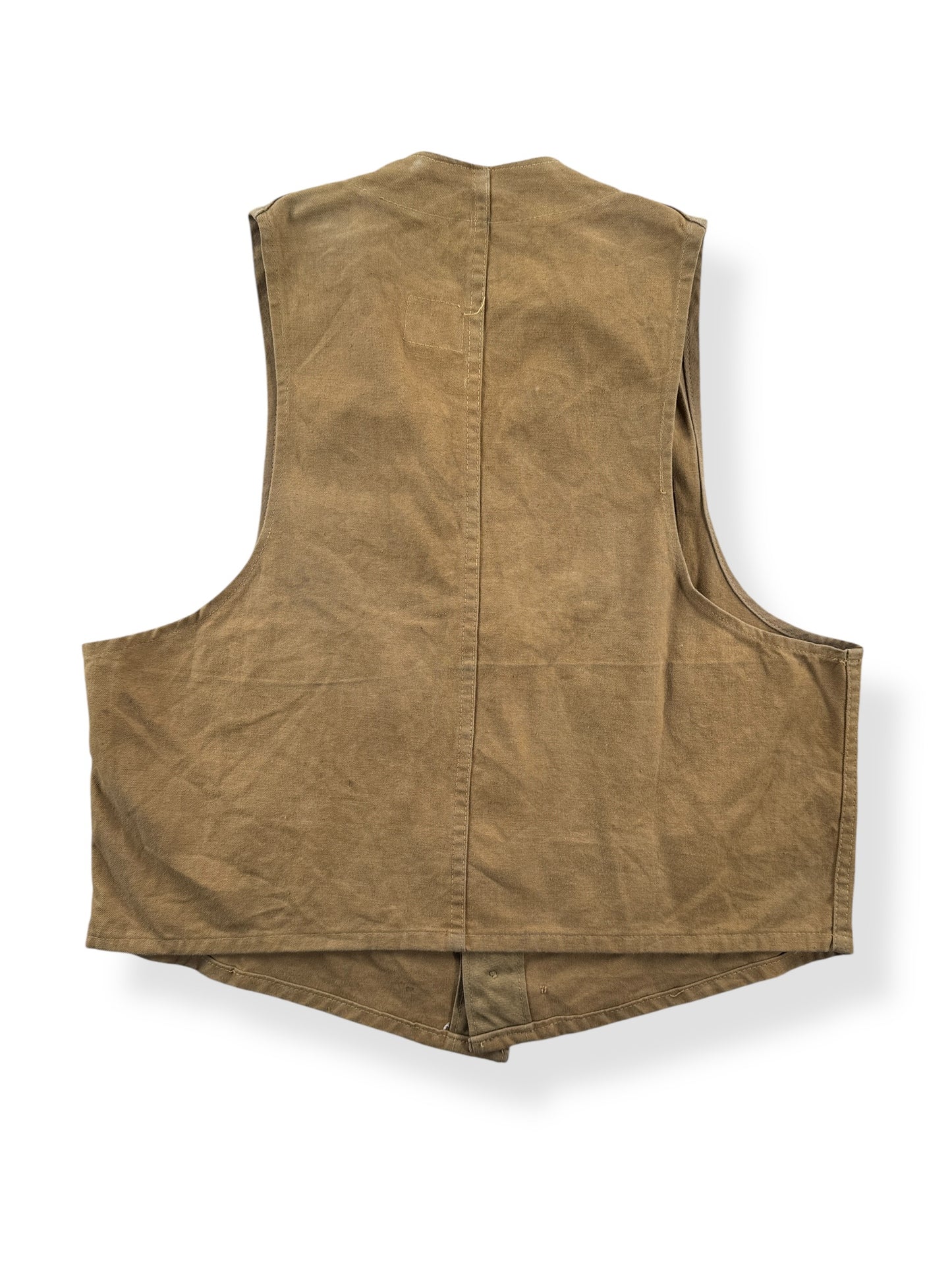 Back fo Vintage Blue Bill Hunting Vest SZ 38