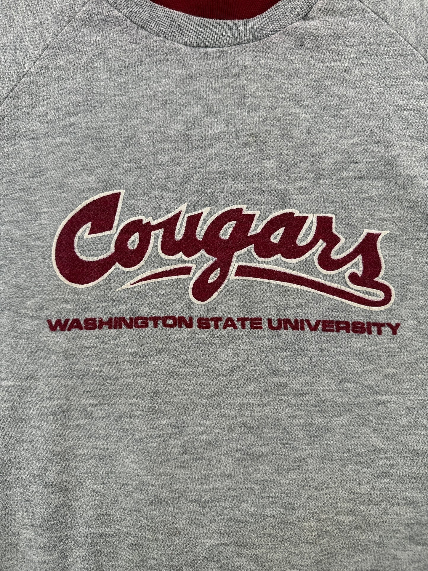 Front Graphic of Vintage WSU Cougs Crewneck SZ M