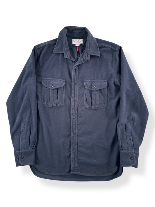 Front of Modern Filson Black Chamois Shirt SZ M