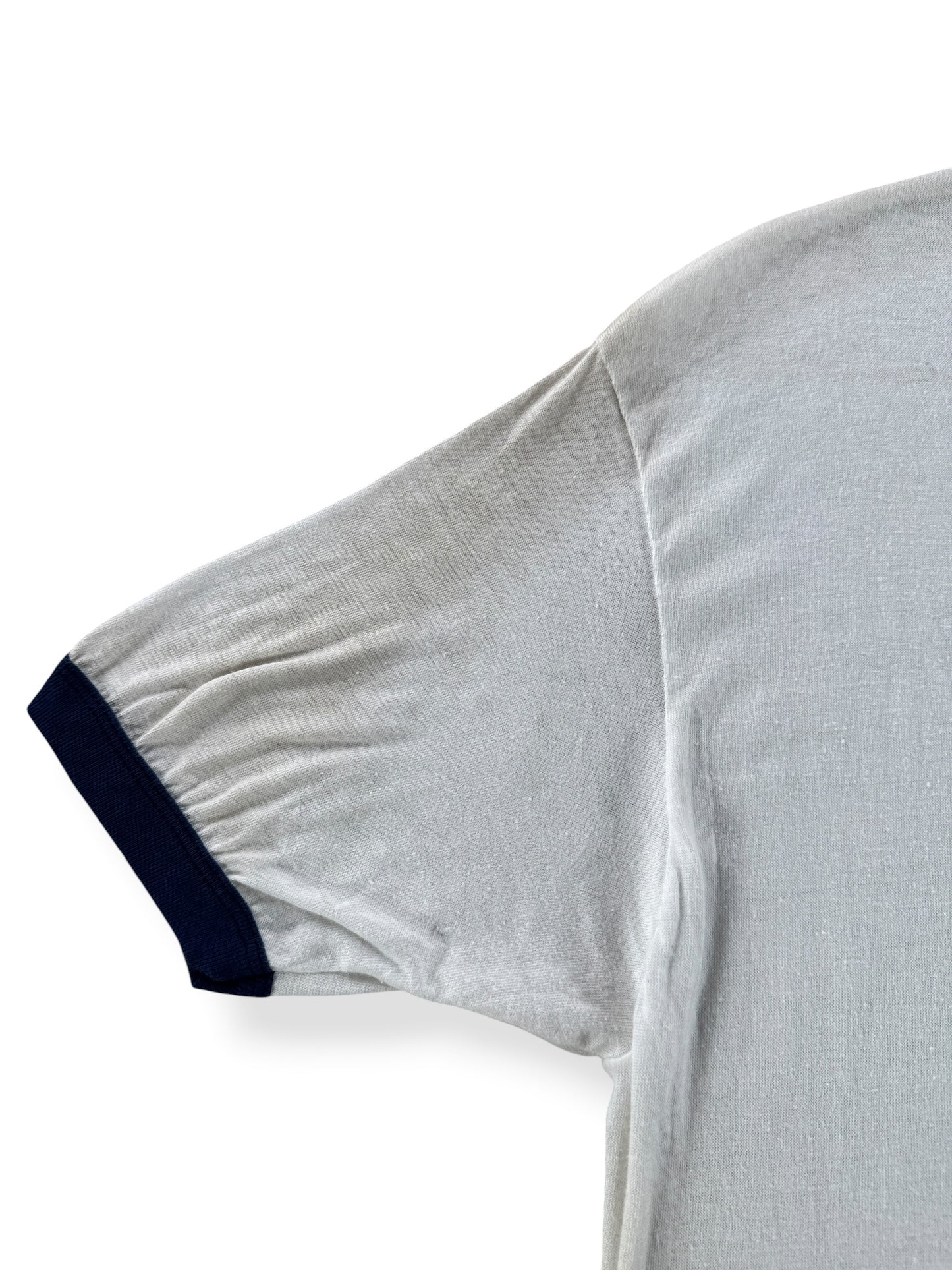 Stain on Vintage Jaws the Revenge Ringer Tee SZ L (Fits M)