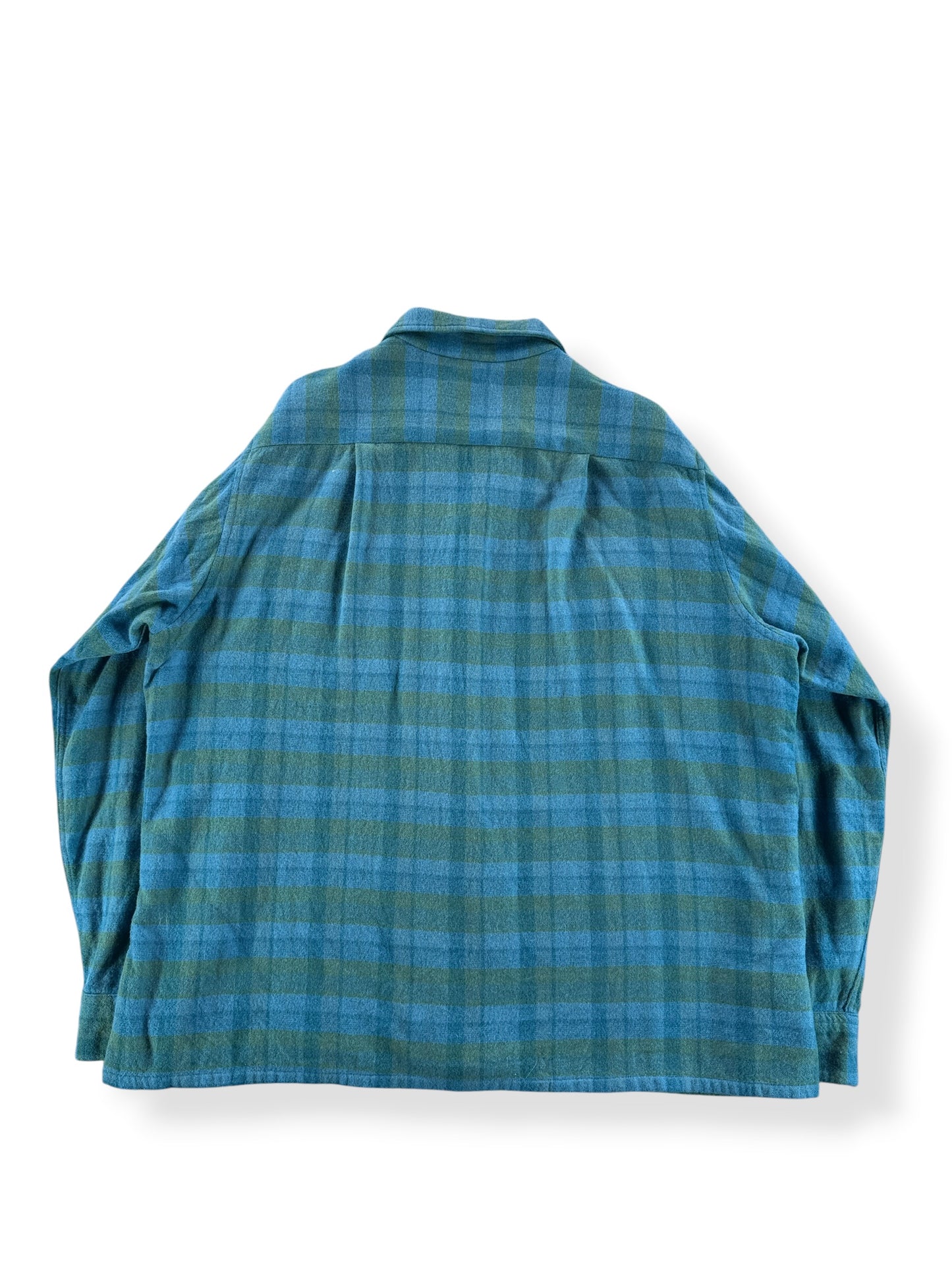 Back of Vintage California Wool Blend Flannel Board Shirt SZ XL
