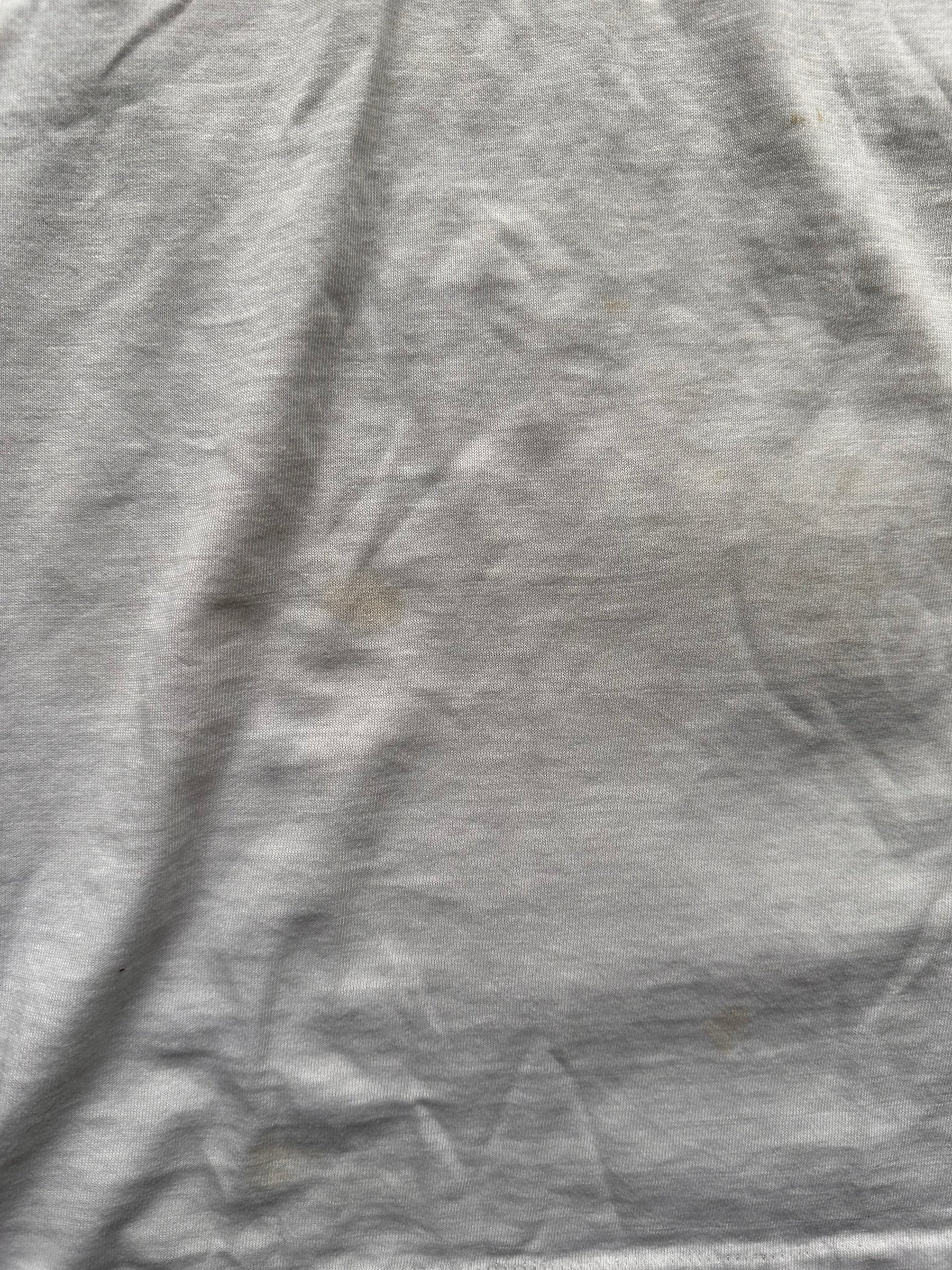 Slight Stain on Front of Vintage Champion Harvard University Ringer Tee SZ XL | Vintage Ivy League Tee Seattle | Barn Owl Vintage Seattle