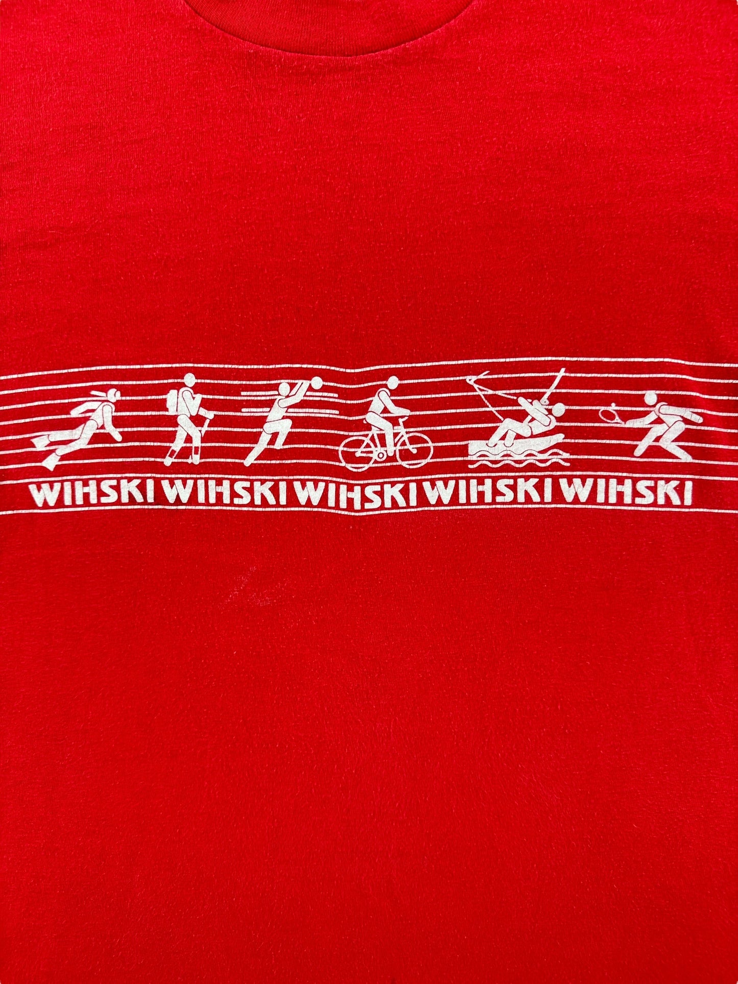 Front Graphic of Vintage Wihski Long Sleeve Tee SZ M