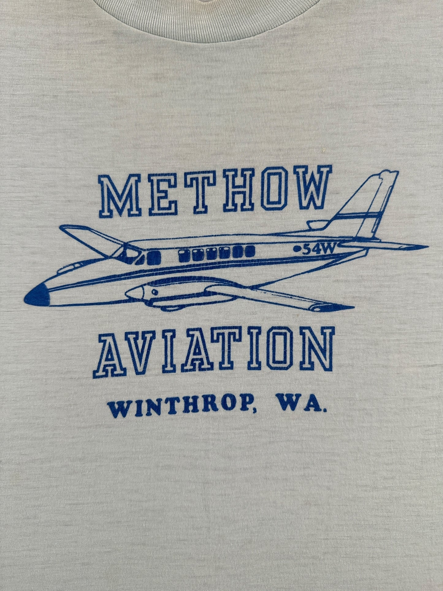 Graphic of Vintage Methow Aviation Tee SZ M