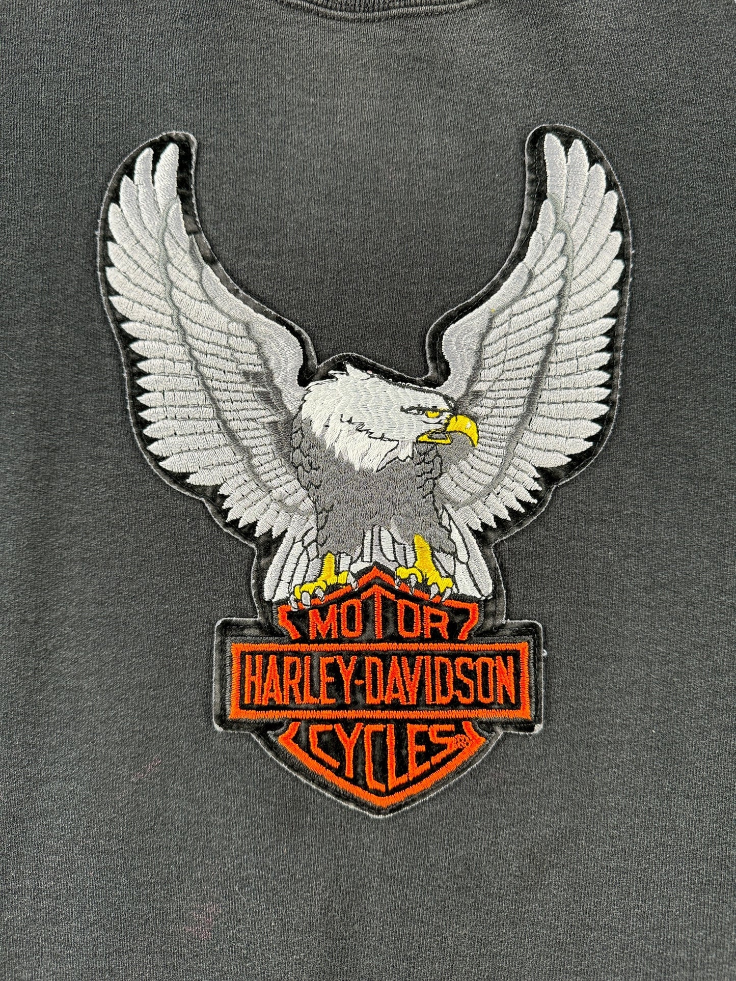 Graphic of Vintage Munsingwear Harley Davidson Crewneck SZ L AS IS