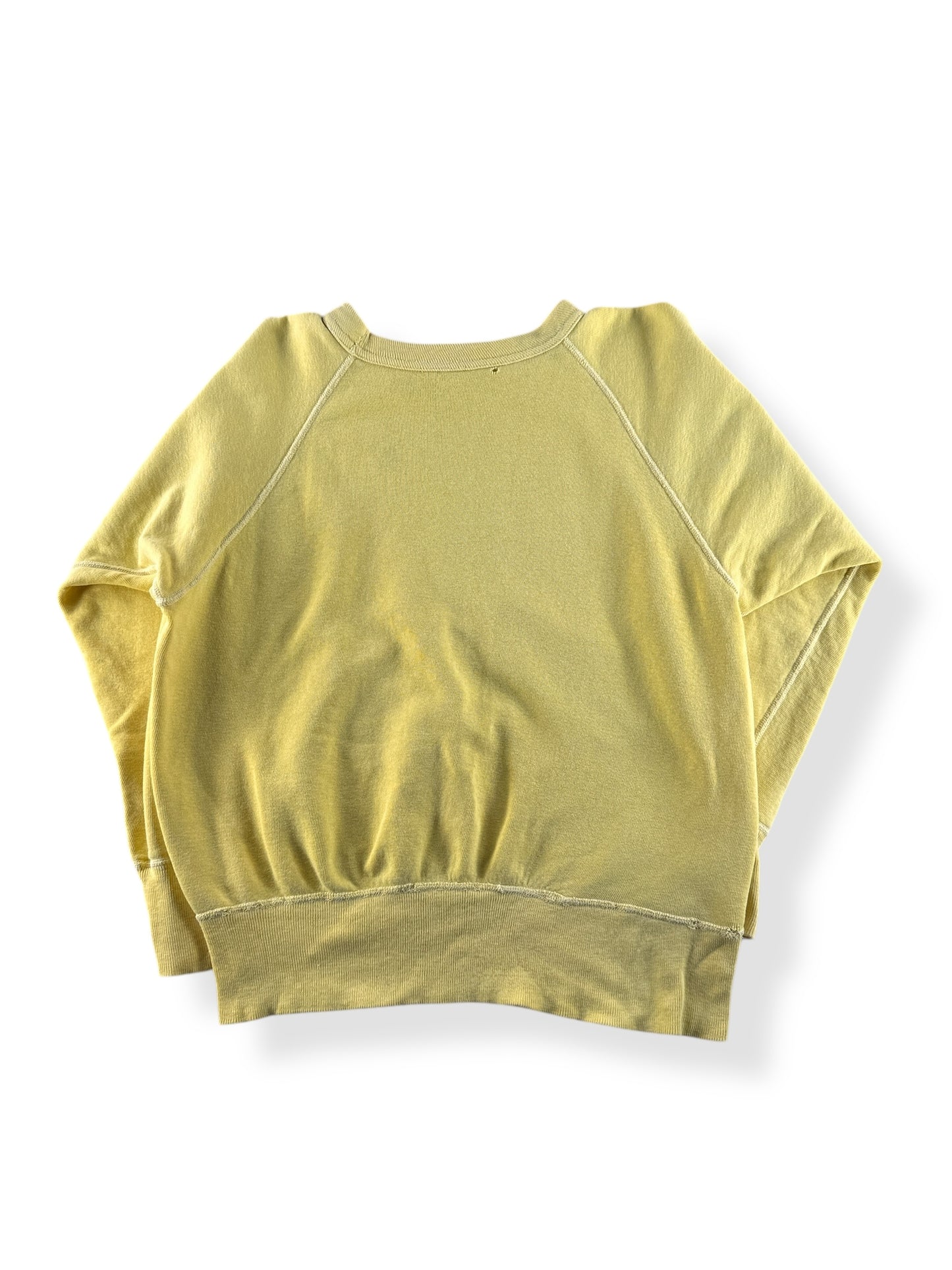 Back of Vintage Yellow Crewneck SZ M