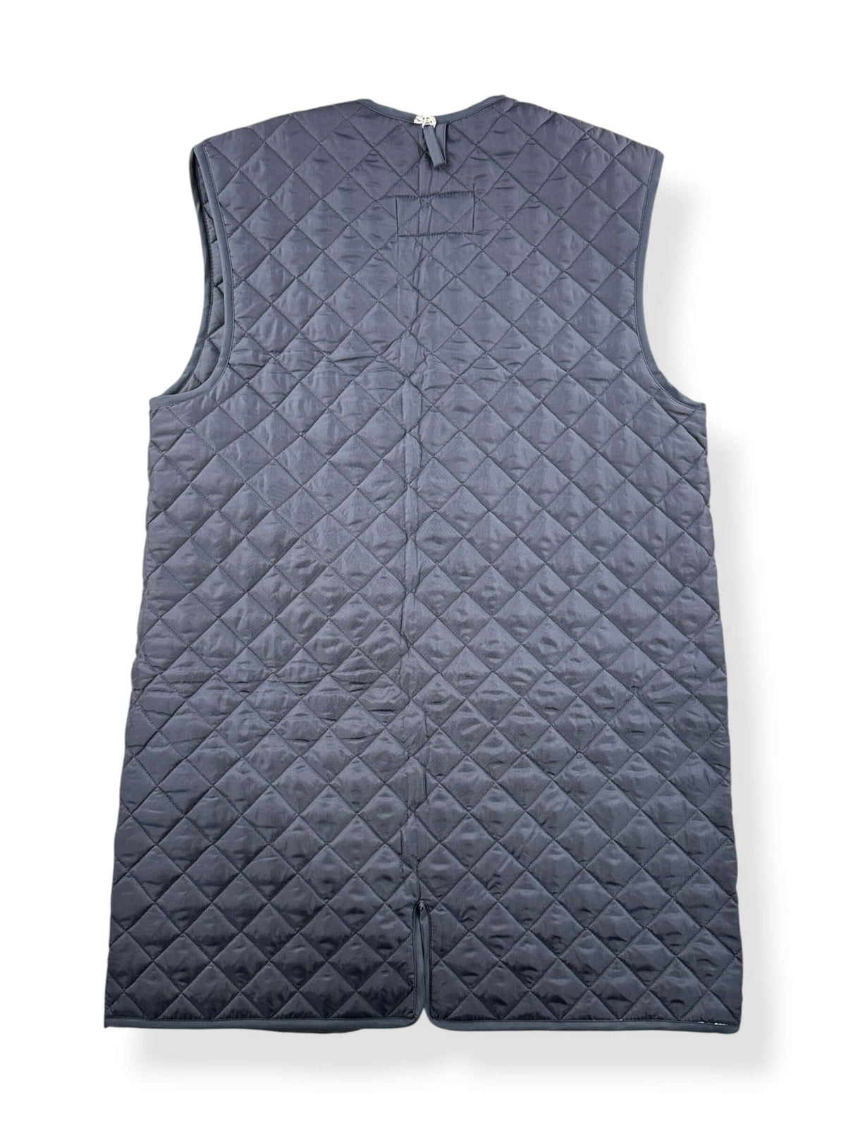 Back of Vintage Grantham Long Quilted Vest SZ S