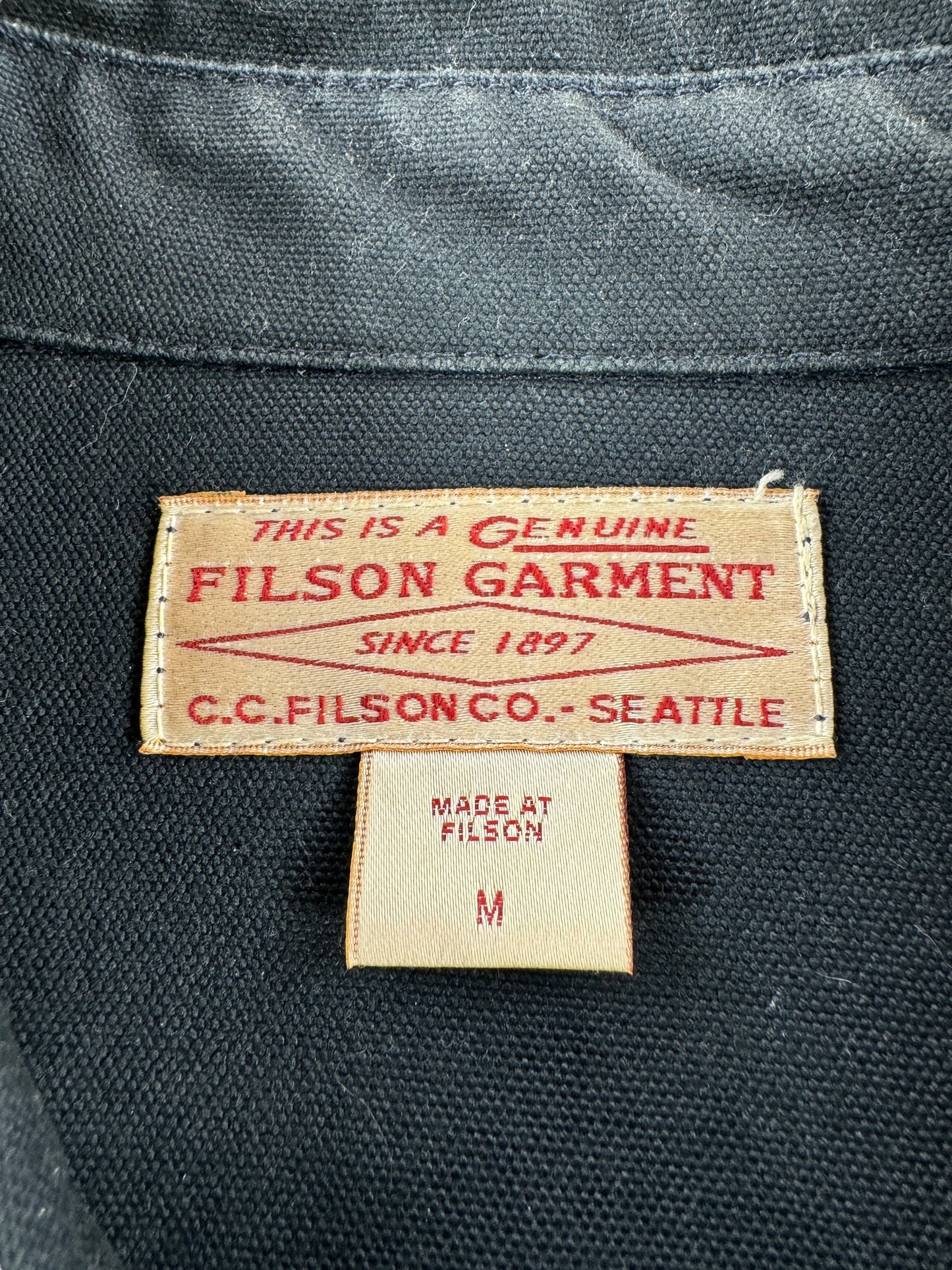Tag on Modern Filson Heavy Canvas Shirt SZ M