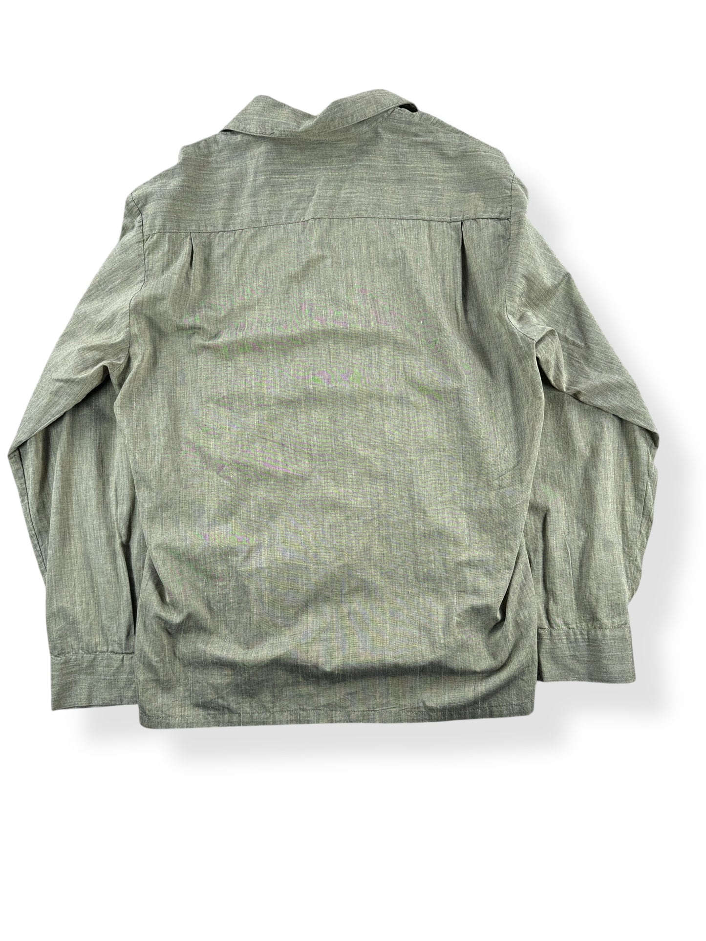 Back of Vintage Penney's Towncraft Loop Collar Long Sleeve Shirt SZ L