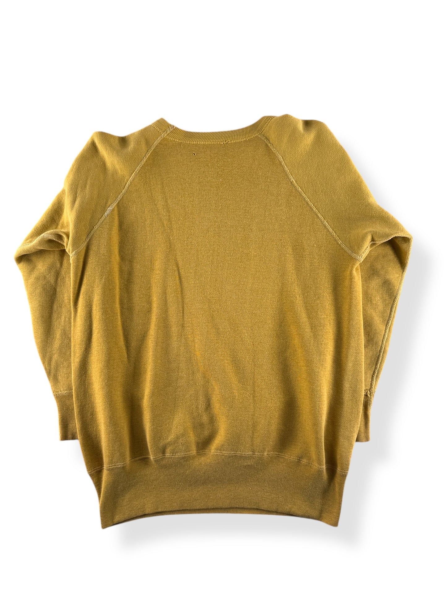 Back of Vintage Mustardy Yellow Penney's Crewneck SZ L