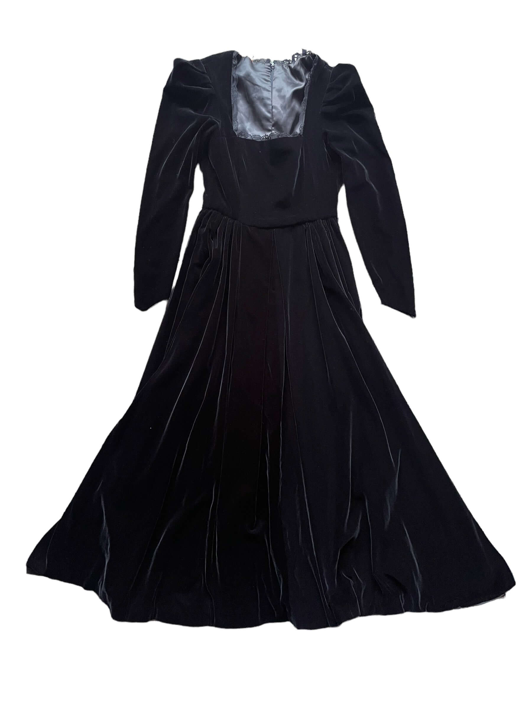 Vintage 1970s Black Velvet Dress The Barn Owl Vintage Goods Vintage 1970s Black Velvet Dress The Barn Owl Vintage Goods