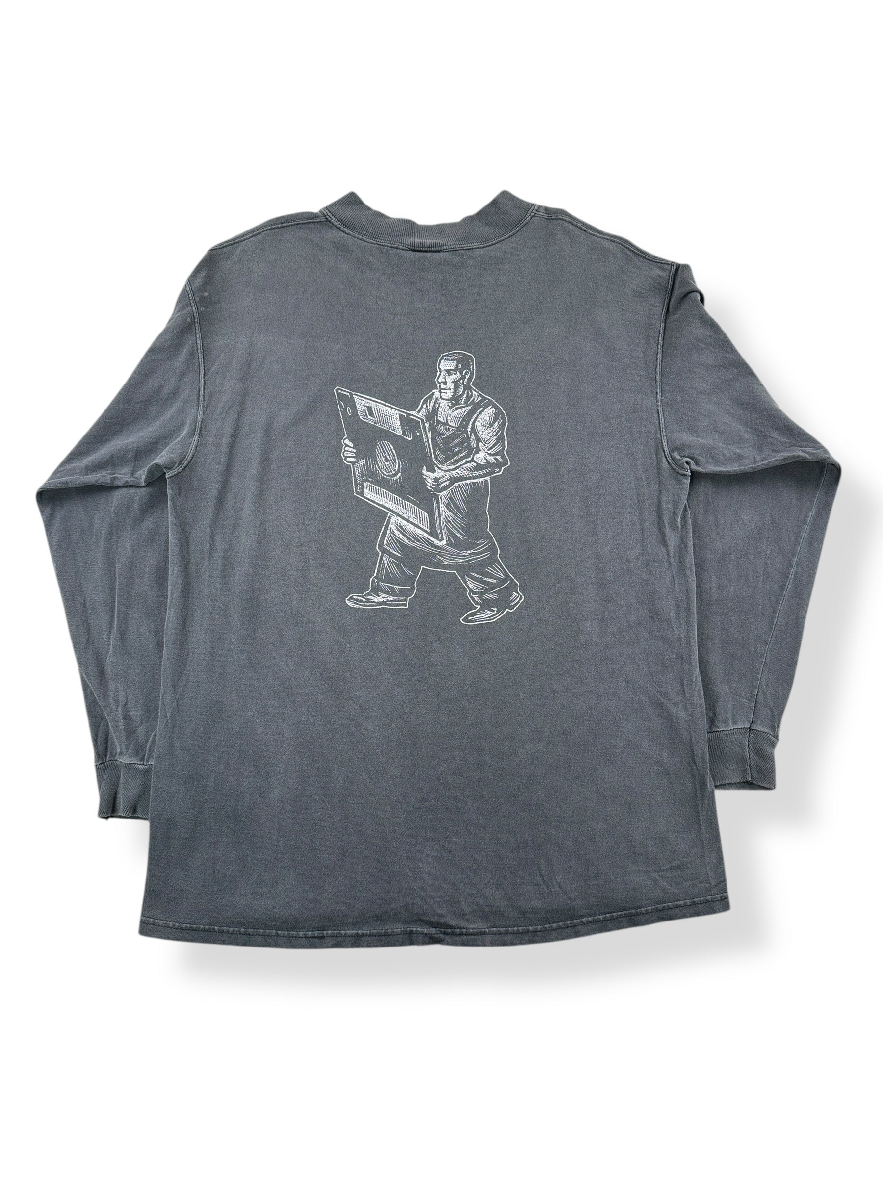 Back of Vintage Code Warrior Longsleeve Tee SZ XL