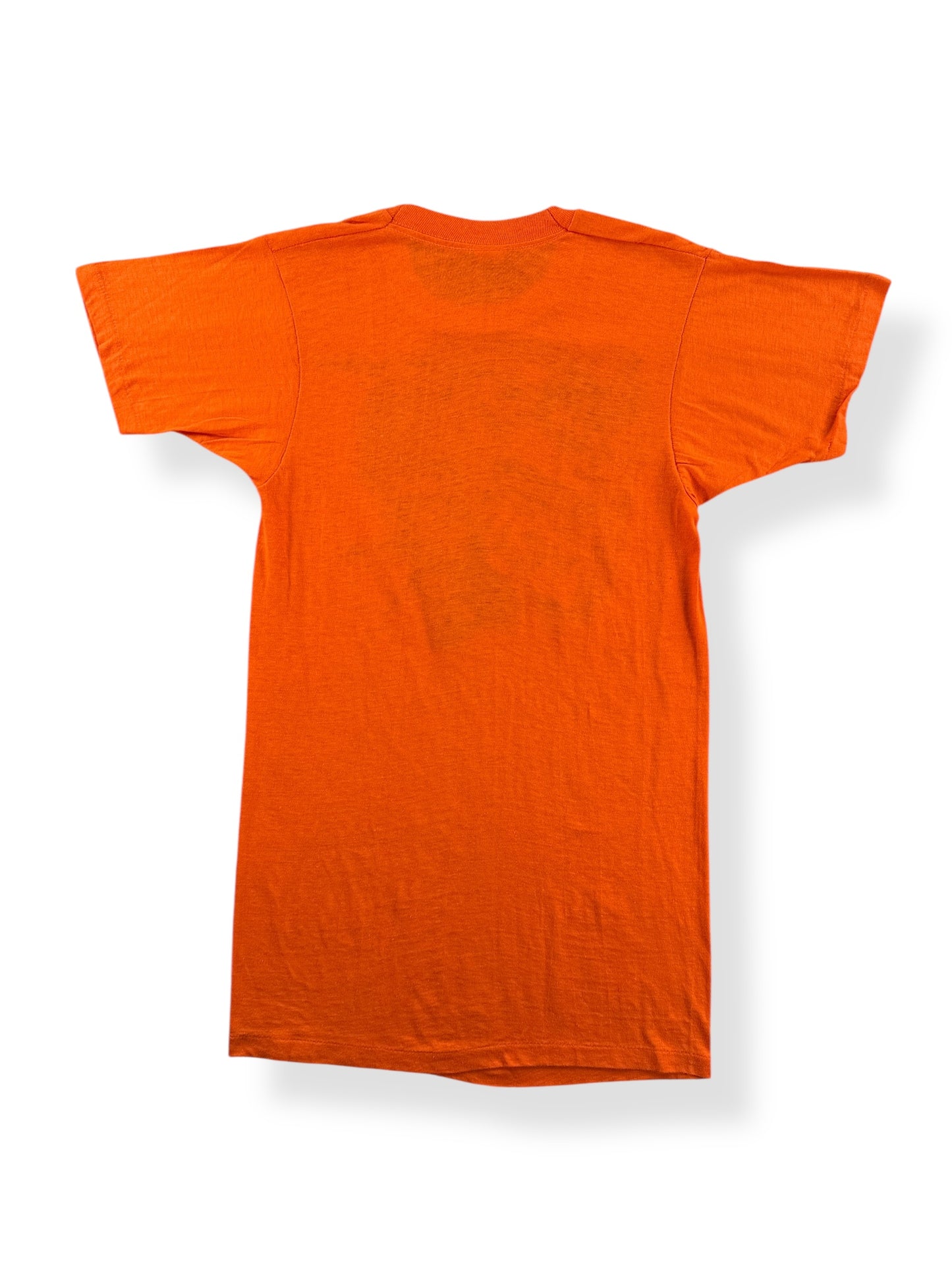 Back of Vintage 1975 Orange Art Tee SZ XS