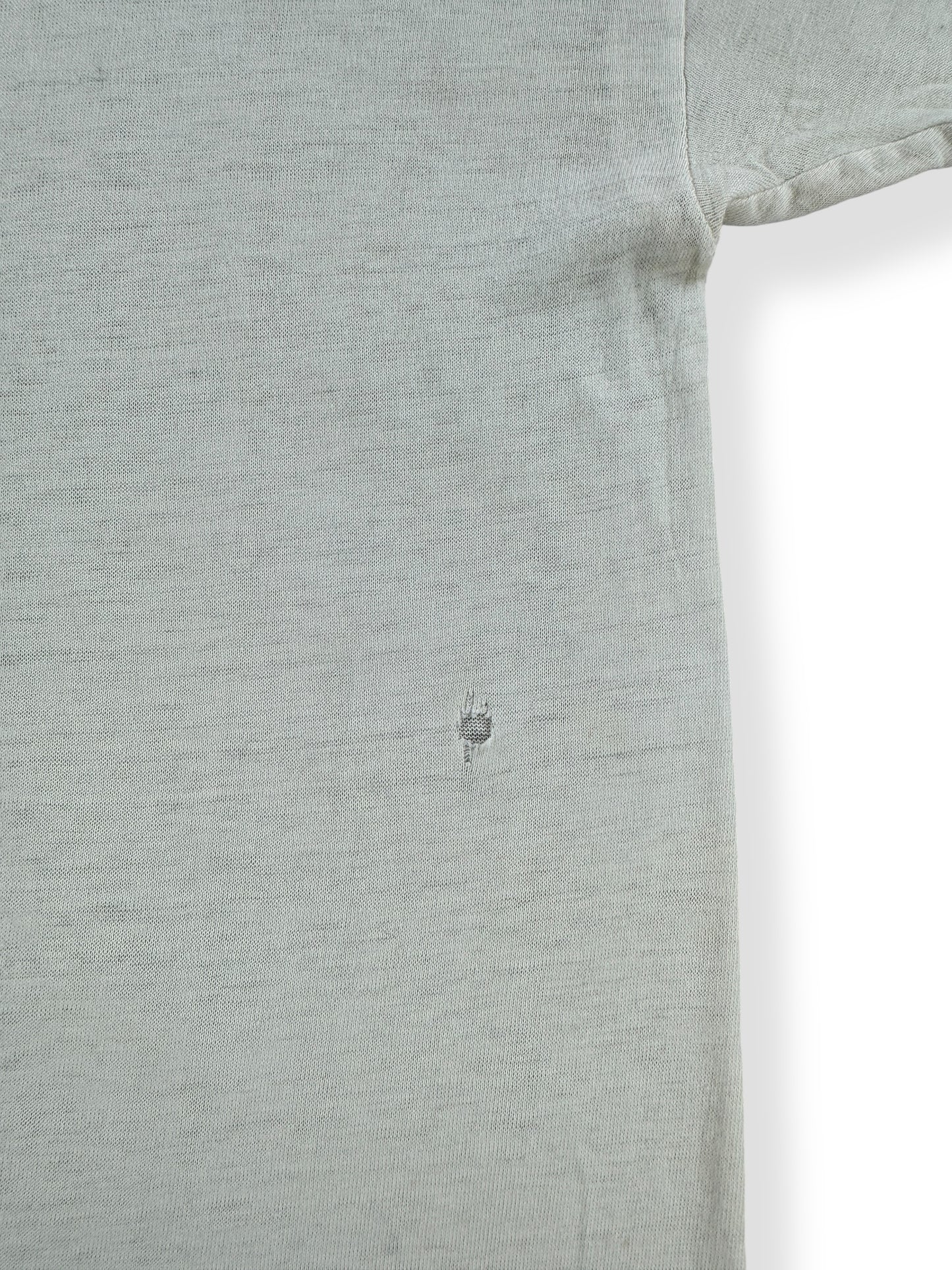 Hole on Back of Vintage 60s Era Jockey White Blank Tee SZ S AS IS