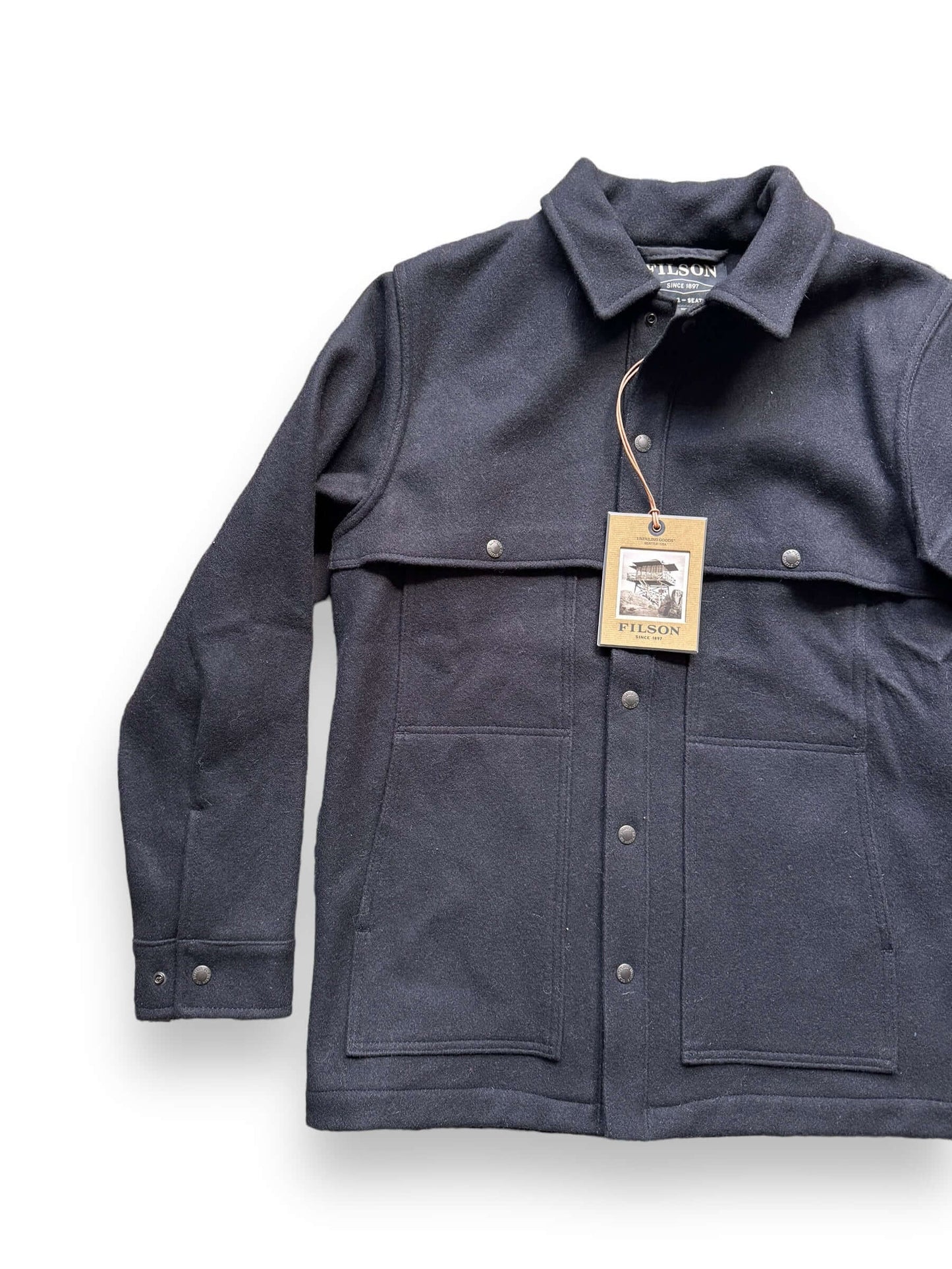 front right of Deadstock Filson Style 95 Cape Coat SZ M