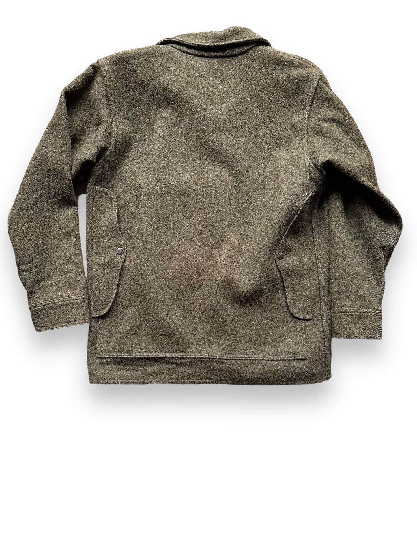 Rear View of Filson Forest Green Mackinaw Cruiser SZ 42 | Vintage Filson Workwear Seattle