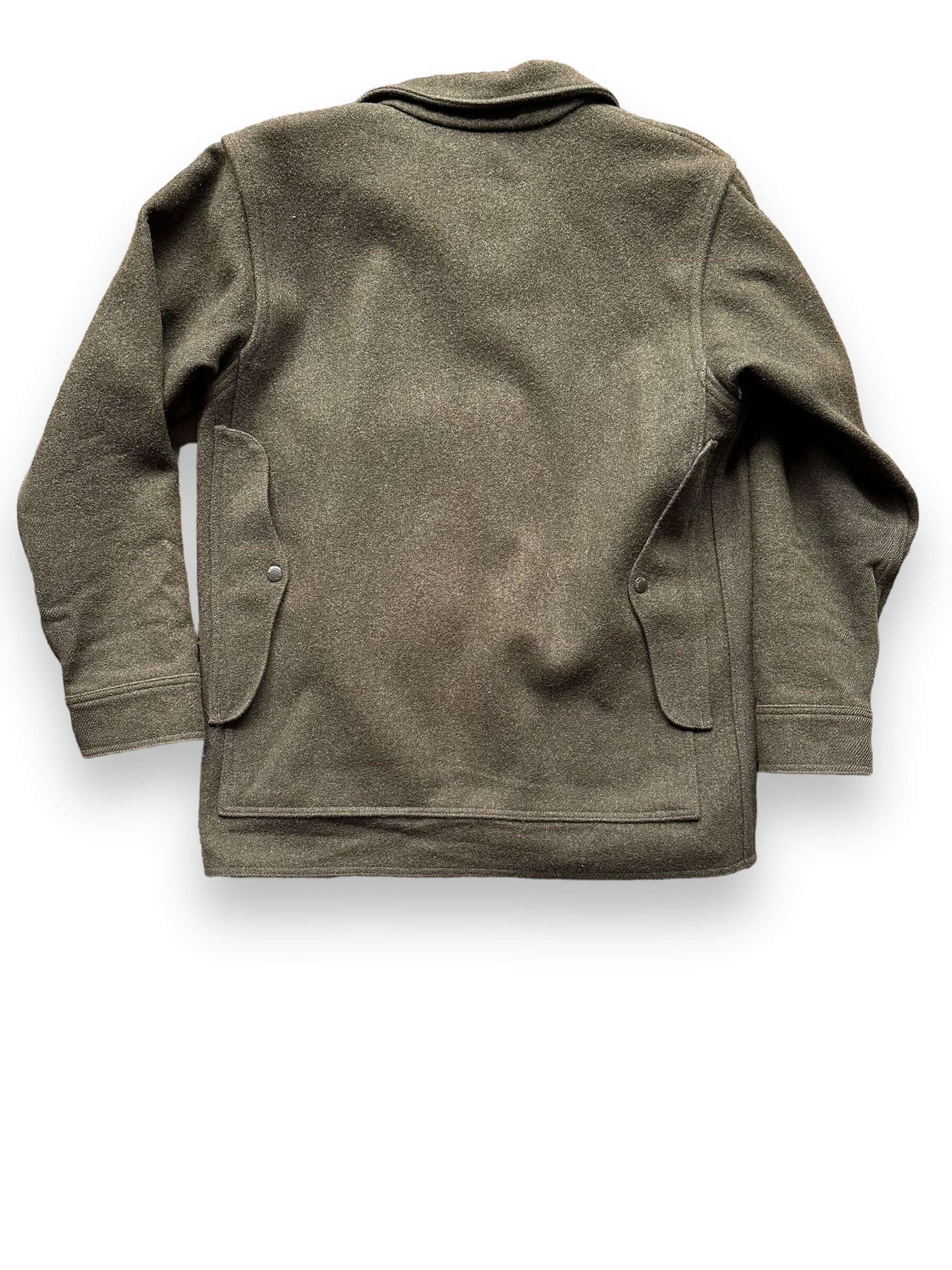 Rear View of Filson Forest Green Mackinaw Cruiser SZ 42 |  Vintage Filson Workwear Seattle