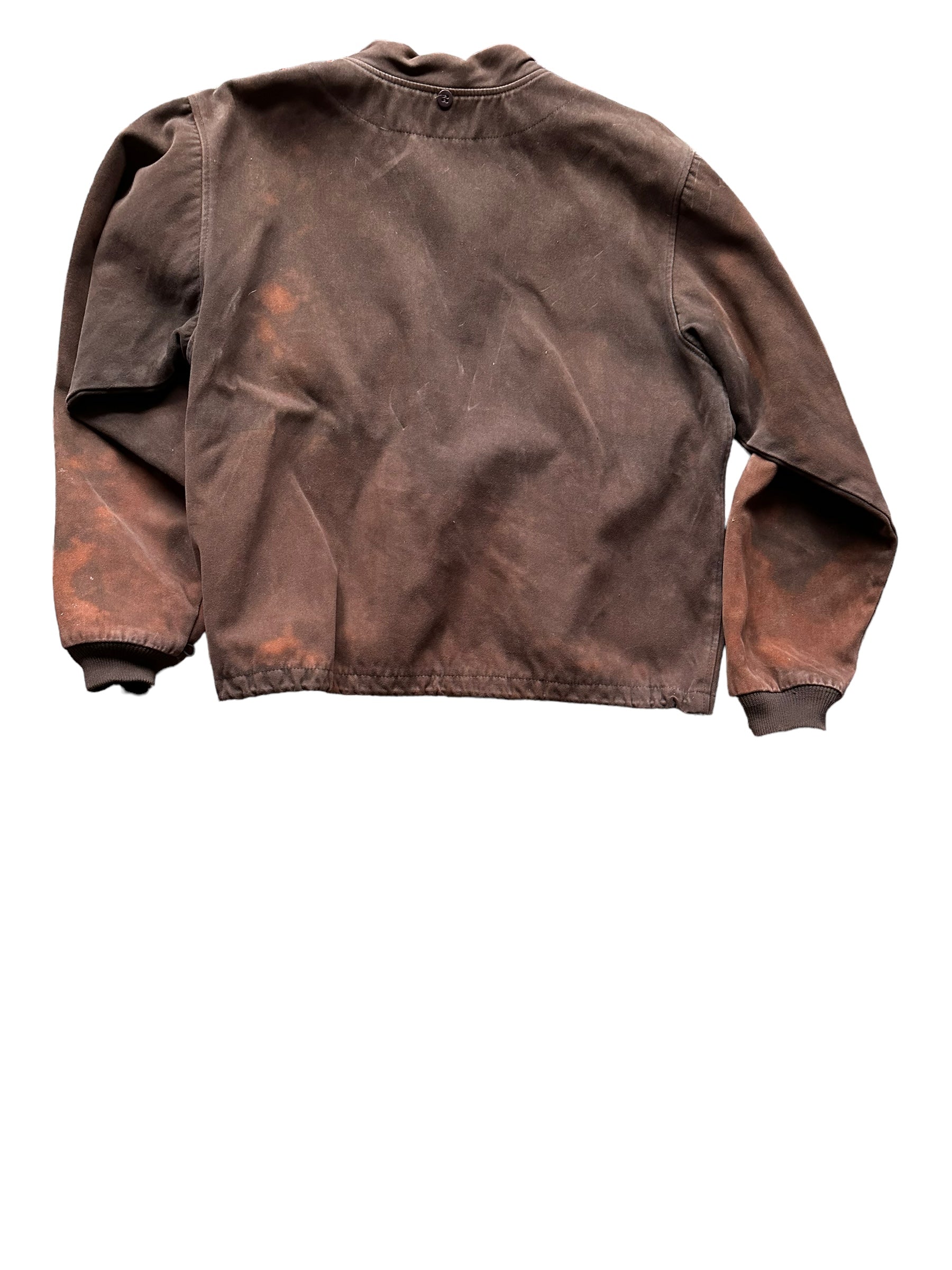 Rear View of Filson Moleskin Brown Liner SZ XL |  Filson Bargain Outlet Seattle | Barn Owl Vintage