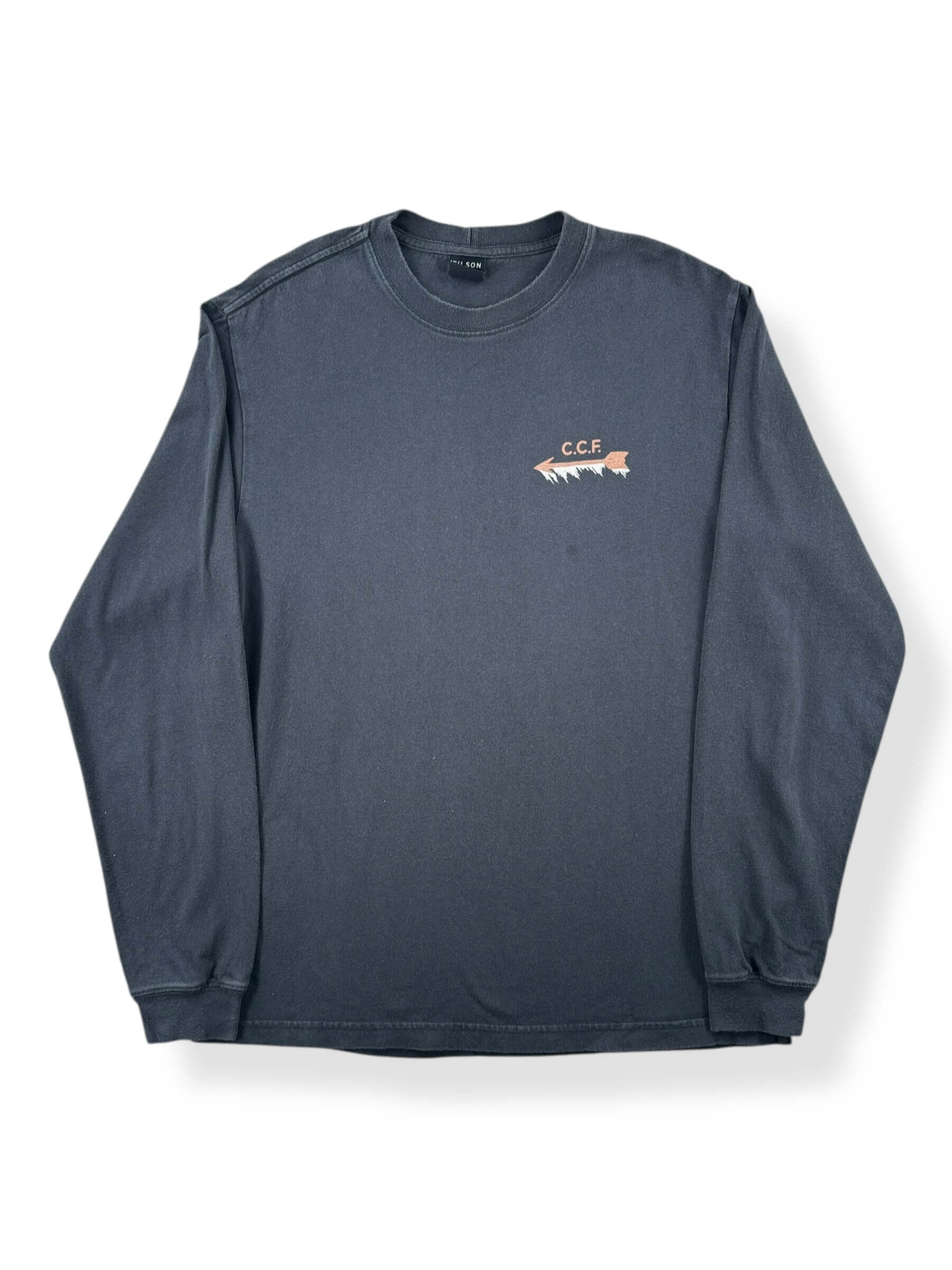 Front of Filson Polar Bear Long Sleeve Pioneer Long Sleeve Tee SZ M