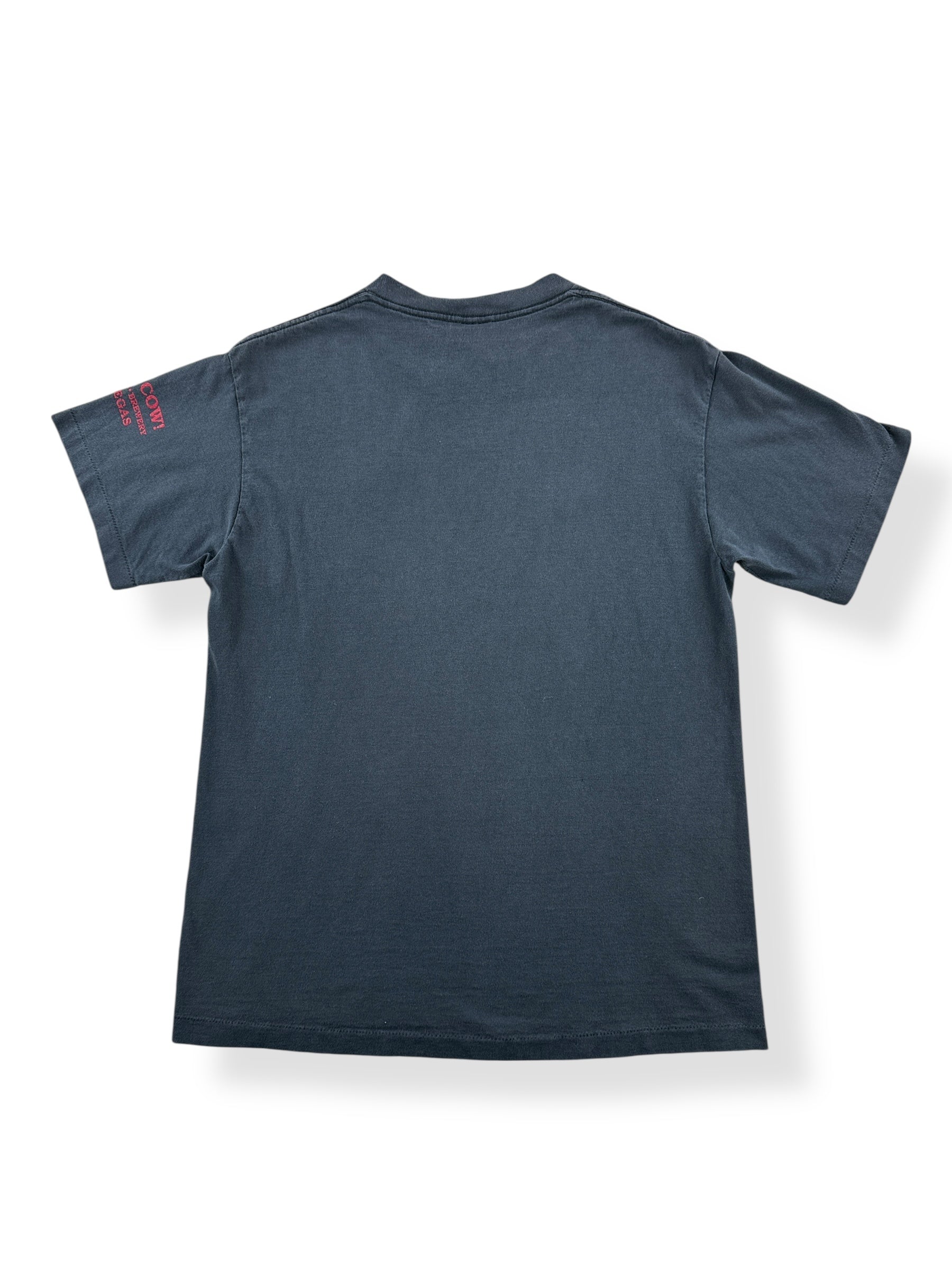 Back of Vintage Cow Pun Tee SZ M